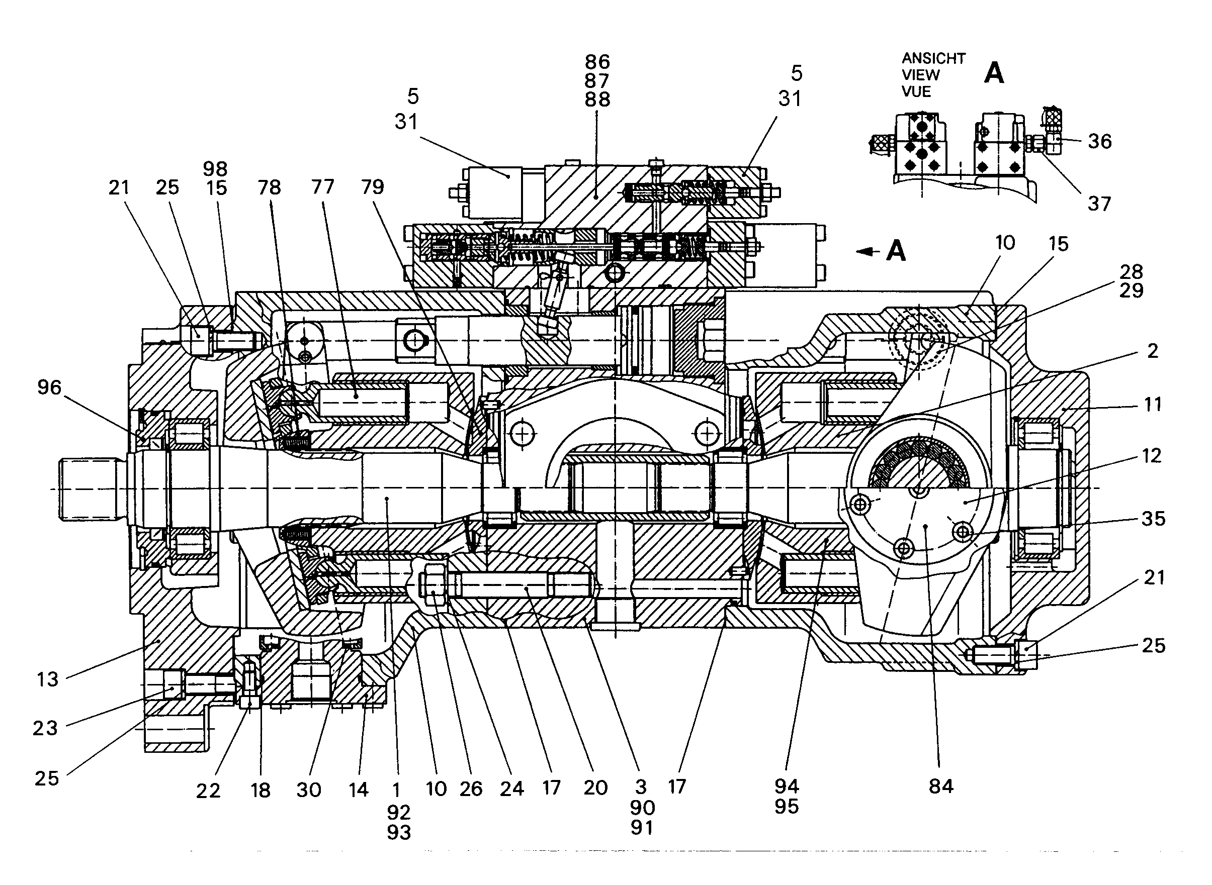 РЕМКОМЛЕКТ,КОРПУС ПОДСОЕДИНЕНИ NG 125 9881118 LIEBHERR