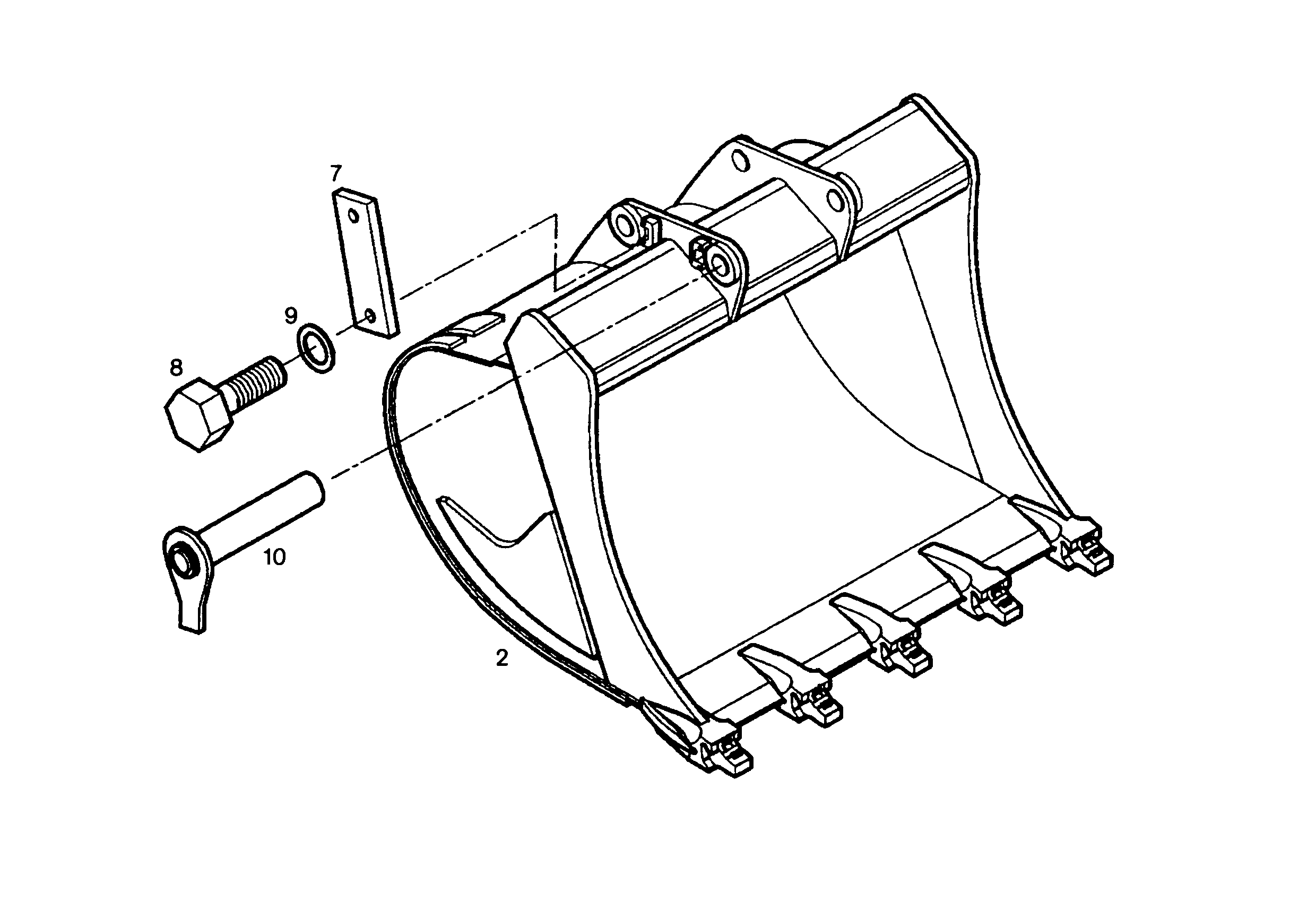 ЛОПАТА ОБРАТНАЯ HDL 9828121 LIEBHERR