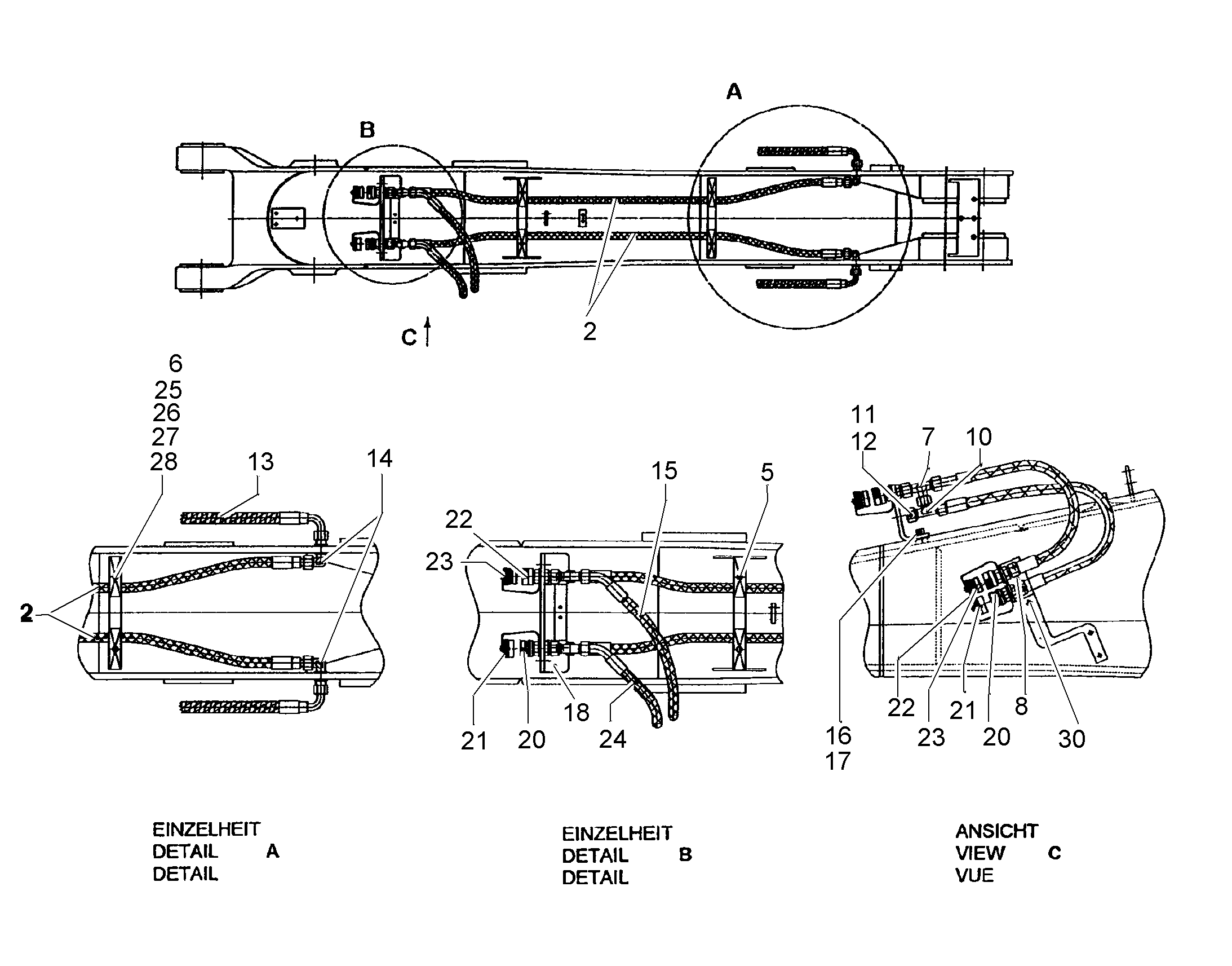 СКОБА ДЛЯ КРЕПЛЕНИЯ ШЛАНГА 9986974 LIEBHERR