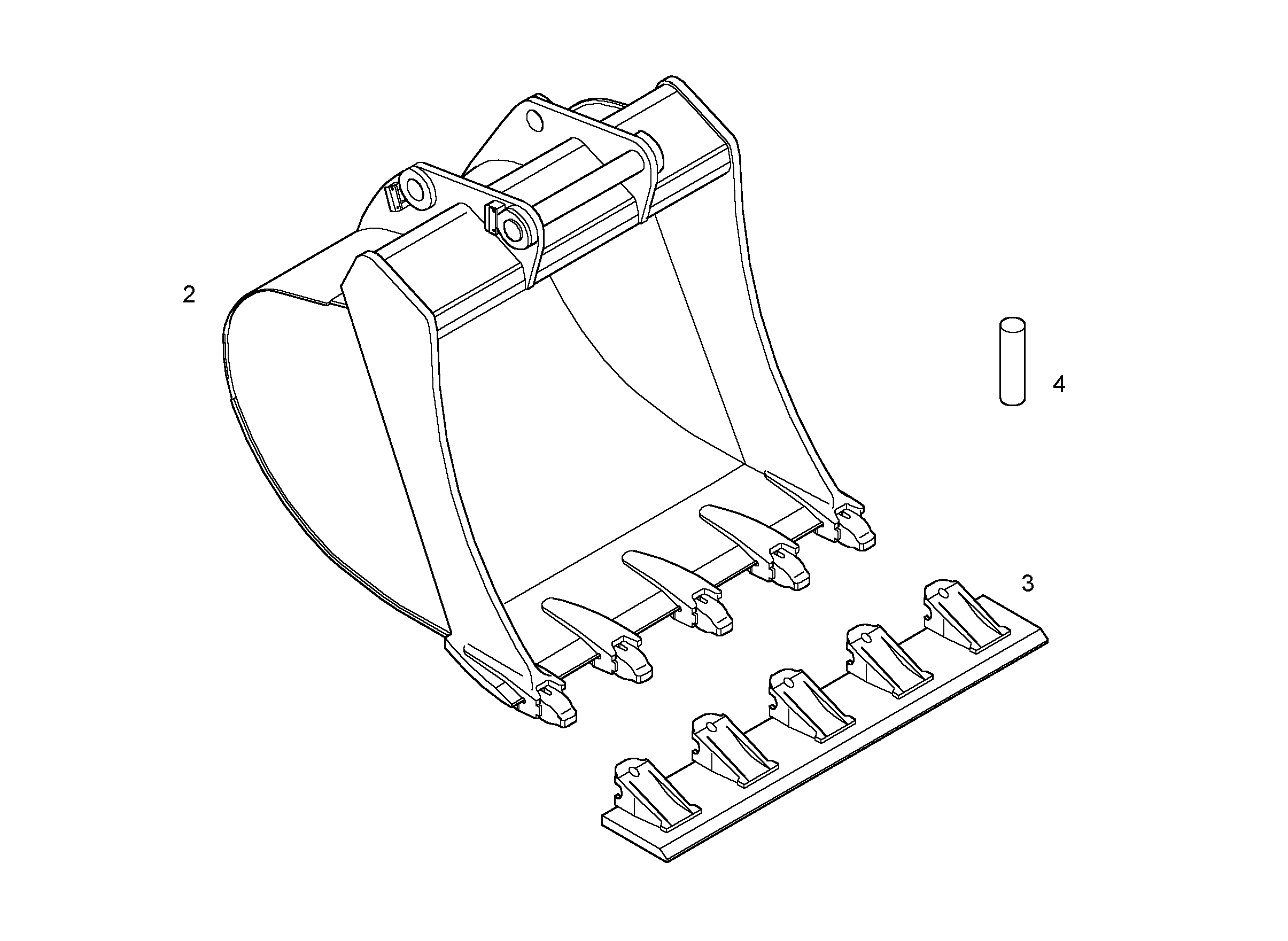 ЛОПАТА ОБРАТНАЯ 9839825 LIEBHERR