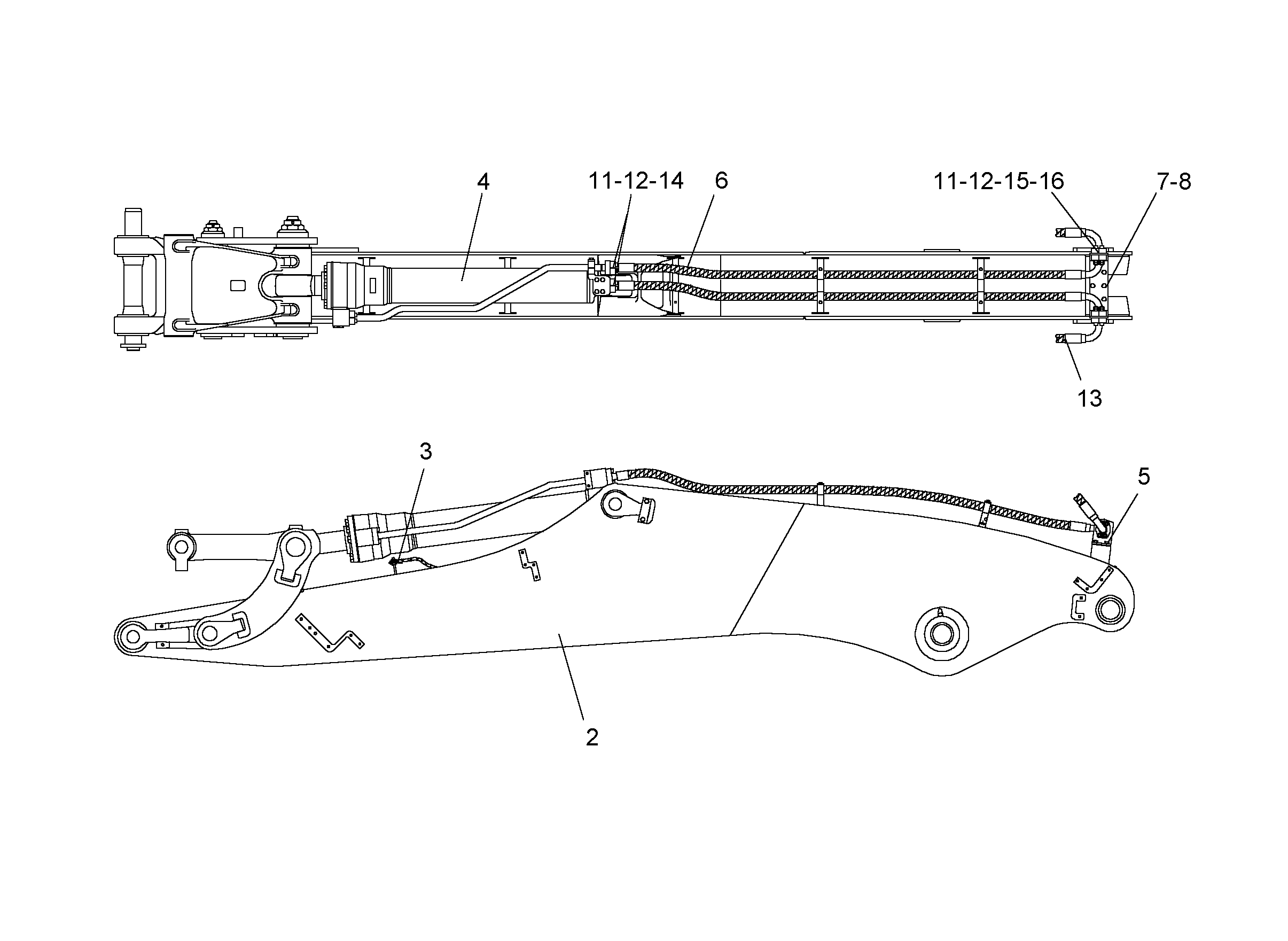 ПРОВОДКА ПРИВОД ГРЕЙФЕРА 9864244 LIEBHERR