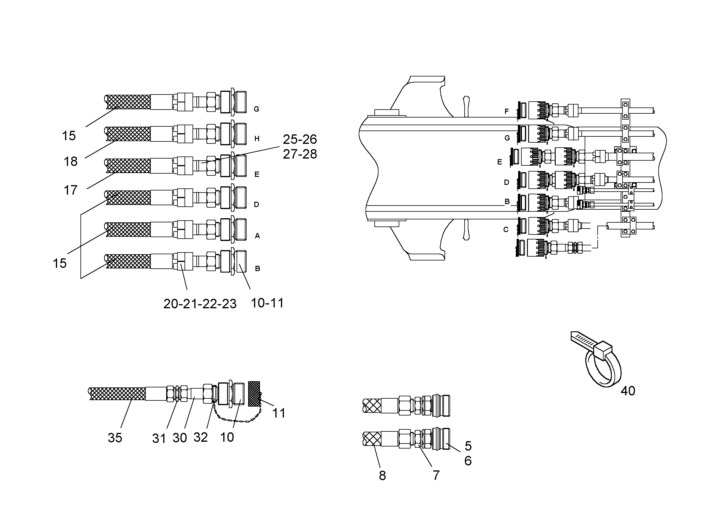 ШЛАНГ 25X2350 5610802 LIEBHERR