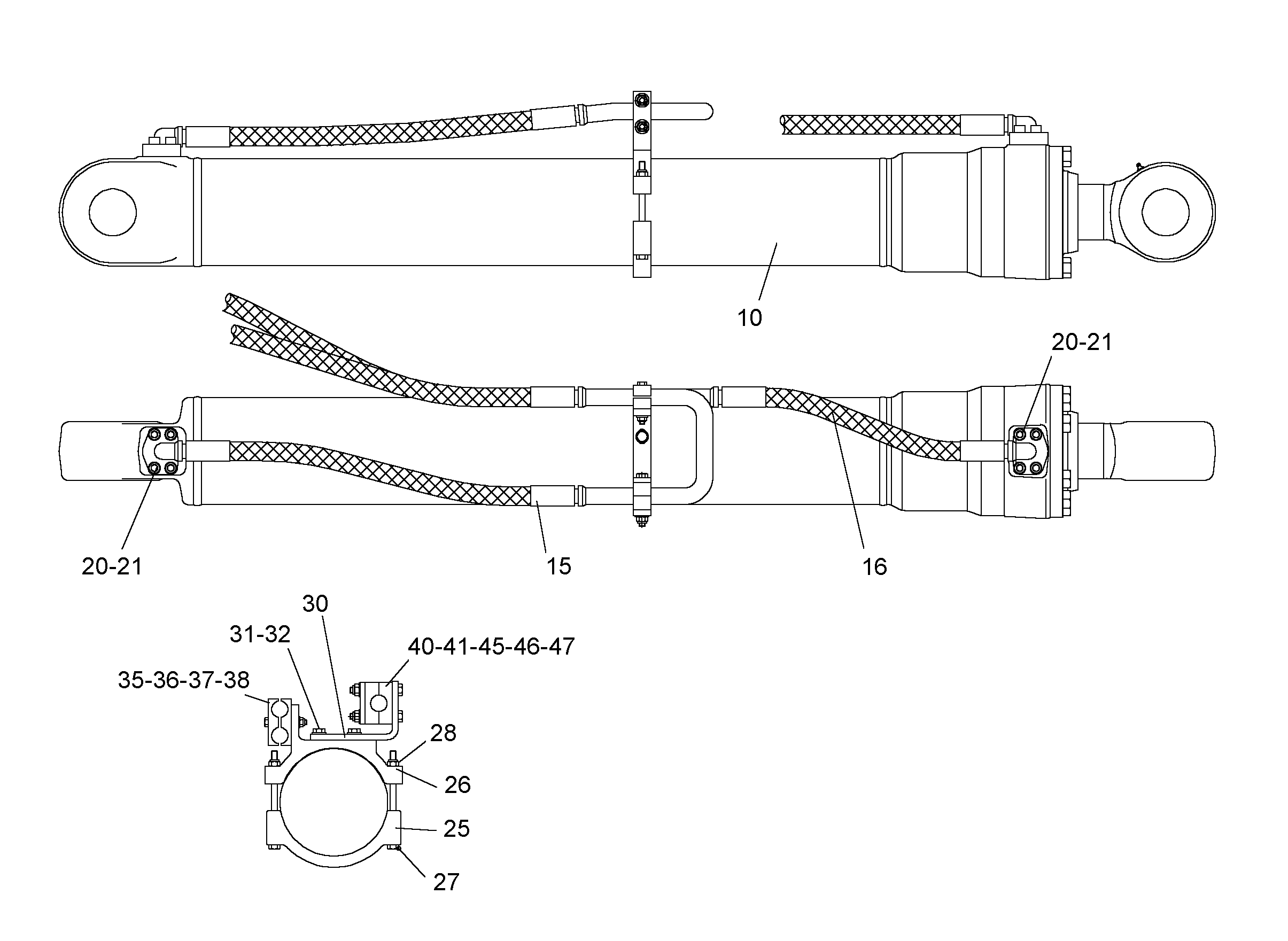 ЗАЩ.ТРУБЫ ПОДЪЕМ.ЦИЛИНДР 9985422 LIEBHERR