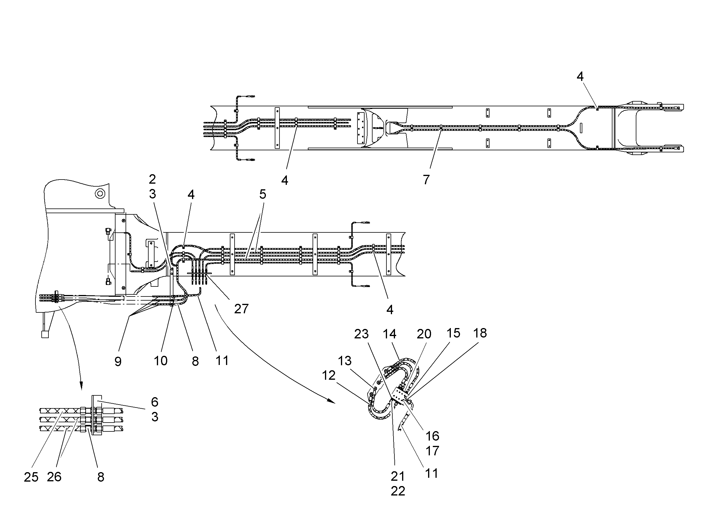 ШЛАНГ 5X350 5614352 LIEBHERR