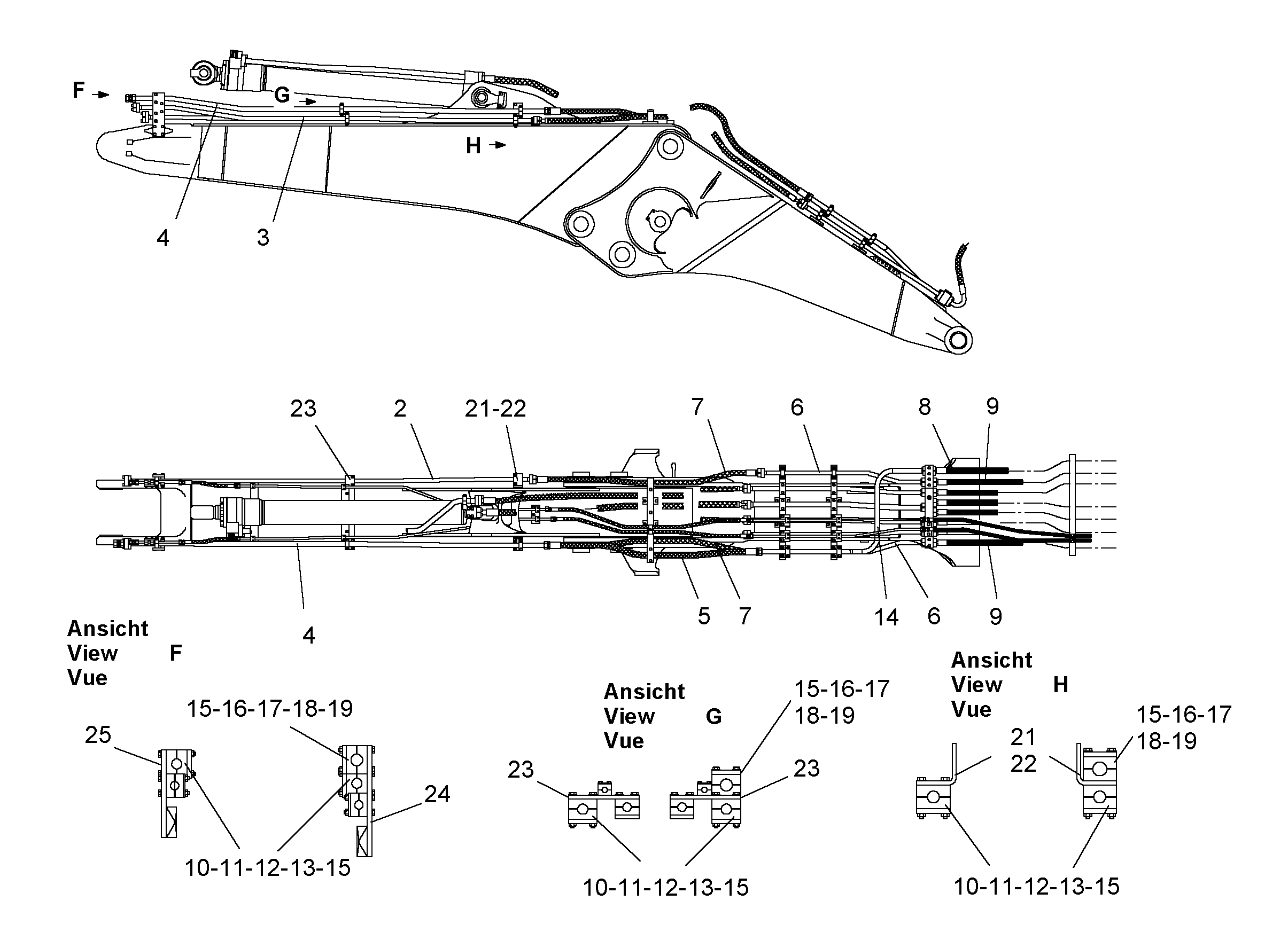 ТРУБА НАПОРНАЯ В СБОРЕ 9219299 LIEBHERR