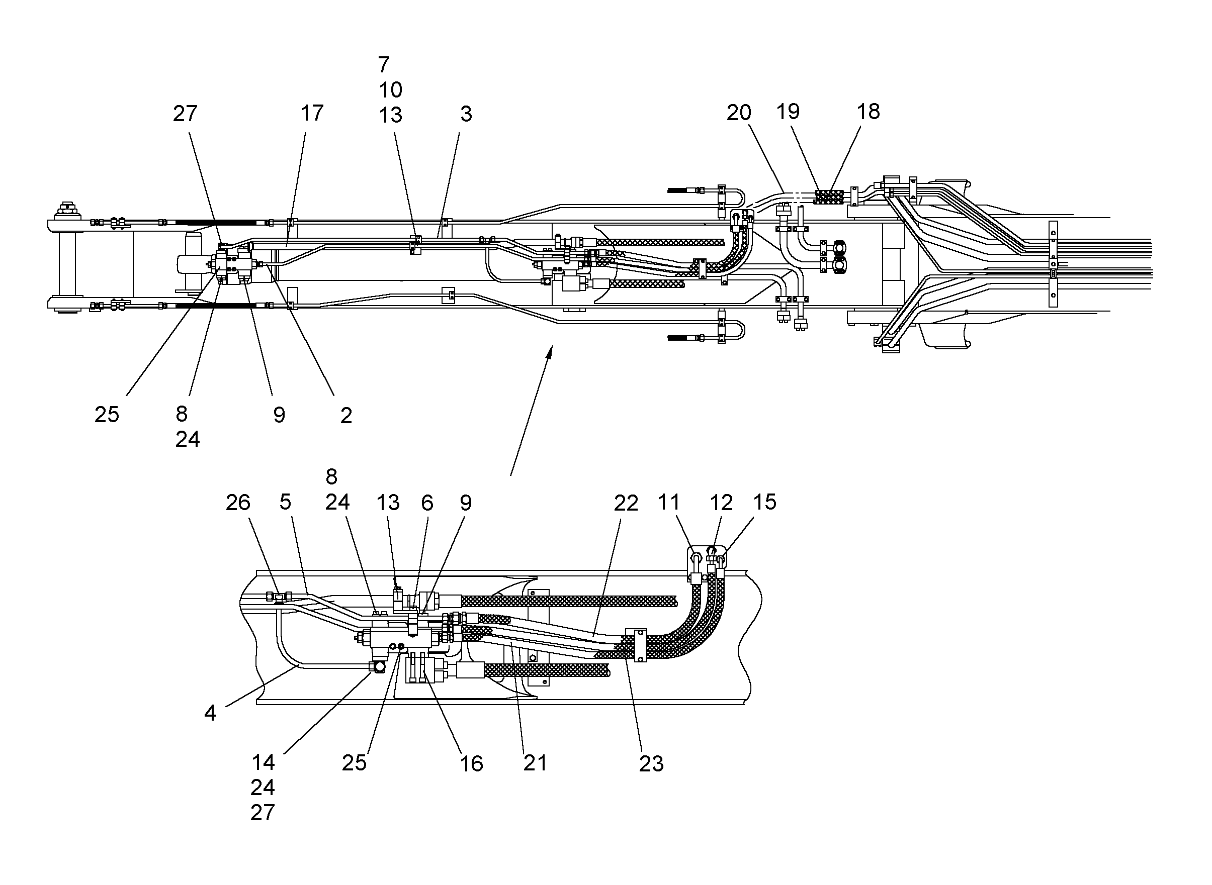 ШЛАНГ 12X1400 5618773 LIEBHERR