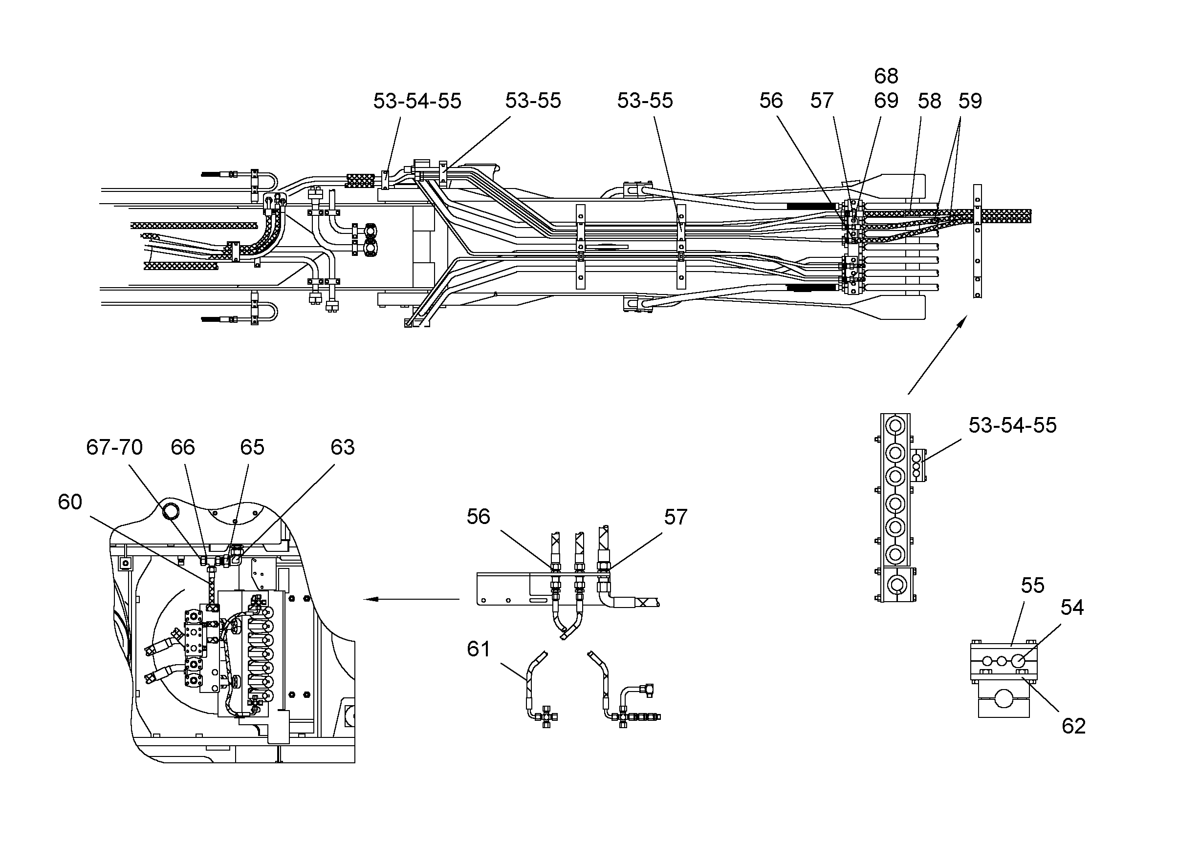 ШЛАНГ 12X2500 5618391 LIEBHERR