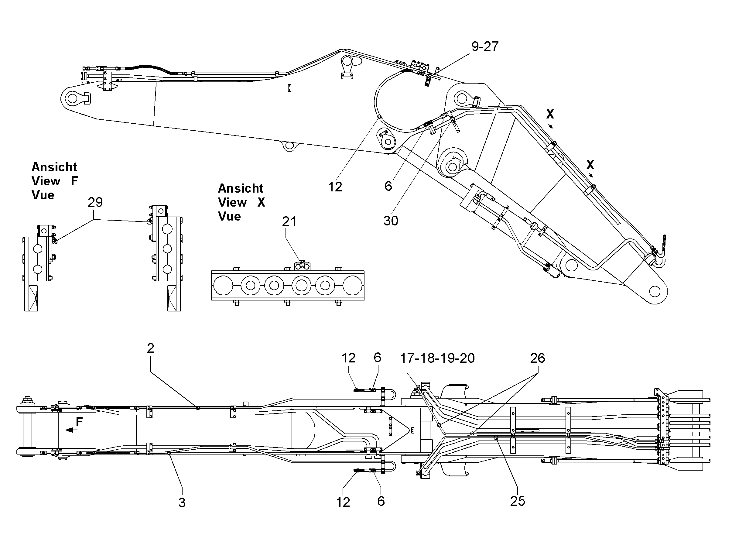 ТРУБА НАПОРНАЯ В СБОРЕ 9219255 LIEBHERR