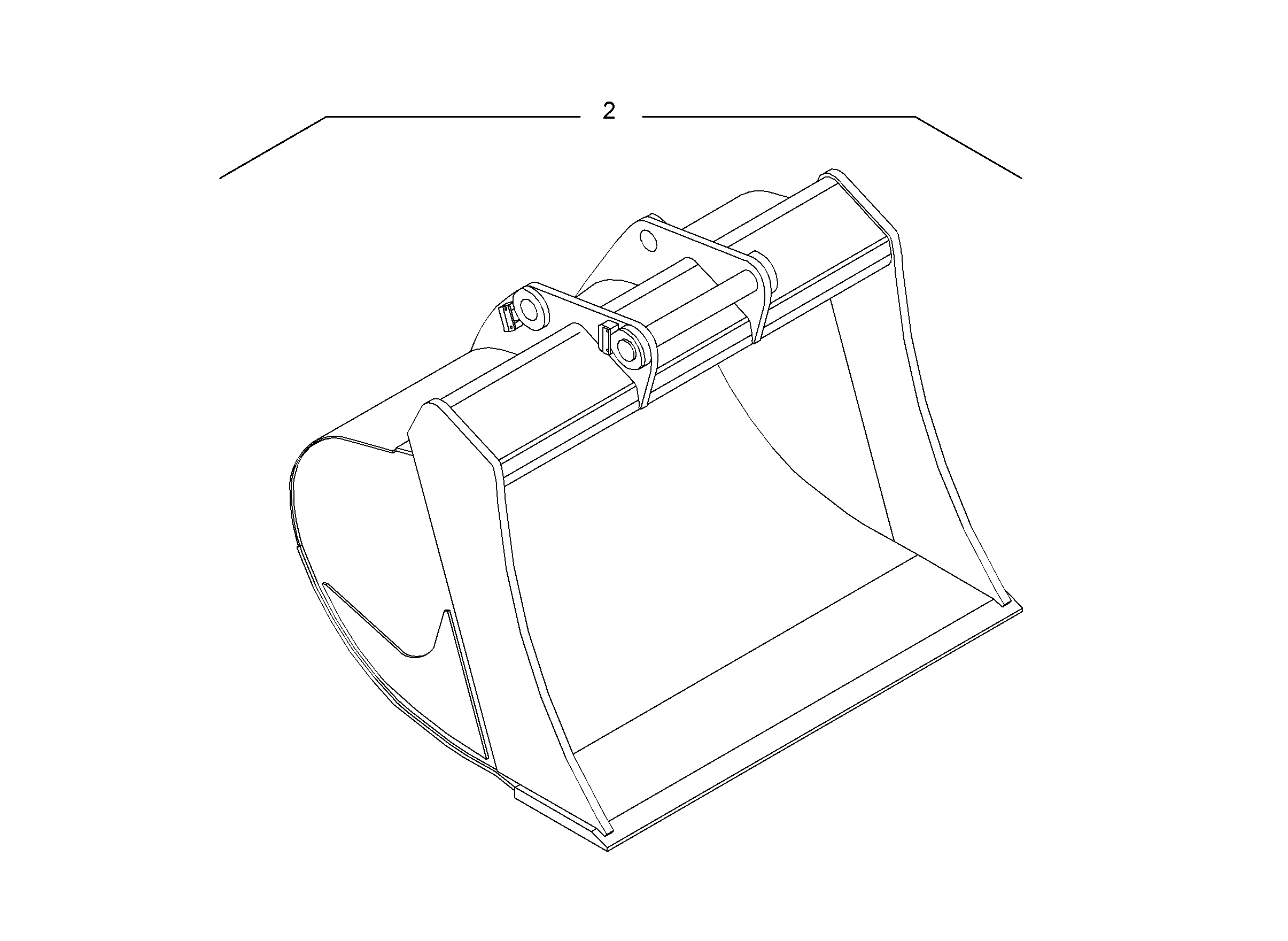 ЛОПАТА ОБРАТНАЯ HD 1050mm 1,1m³ 9809518 LIEBHERR
