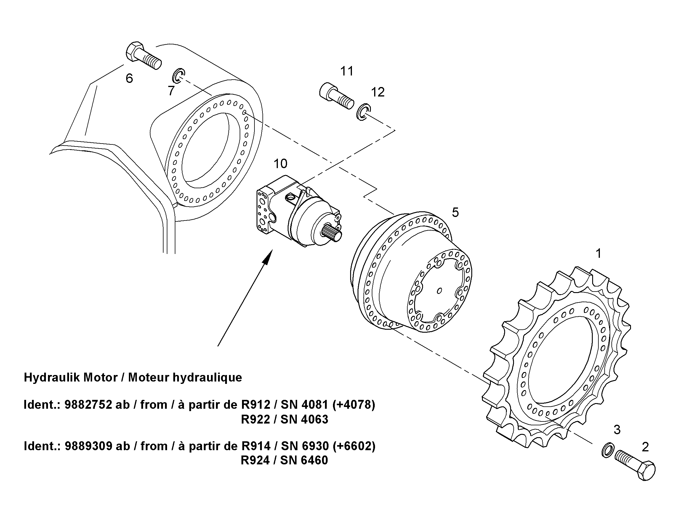 РЕДУКТОР ХОДОВОЙ (ВОССТ.) FAT 350P022 968743774 LIEBHERR