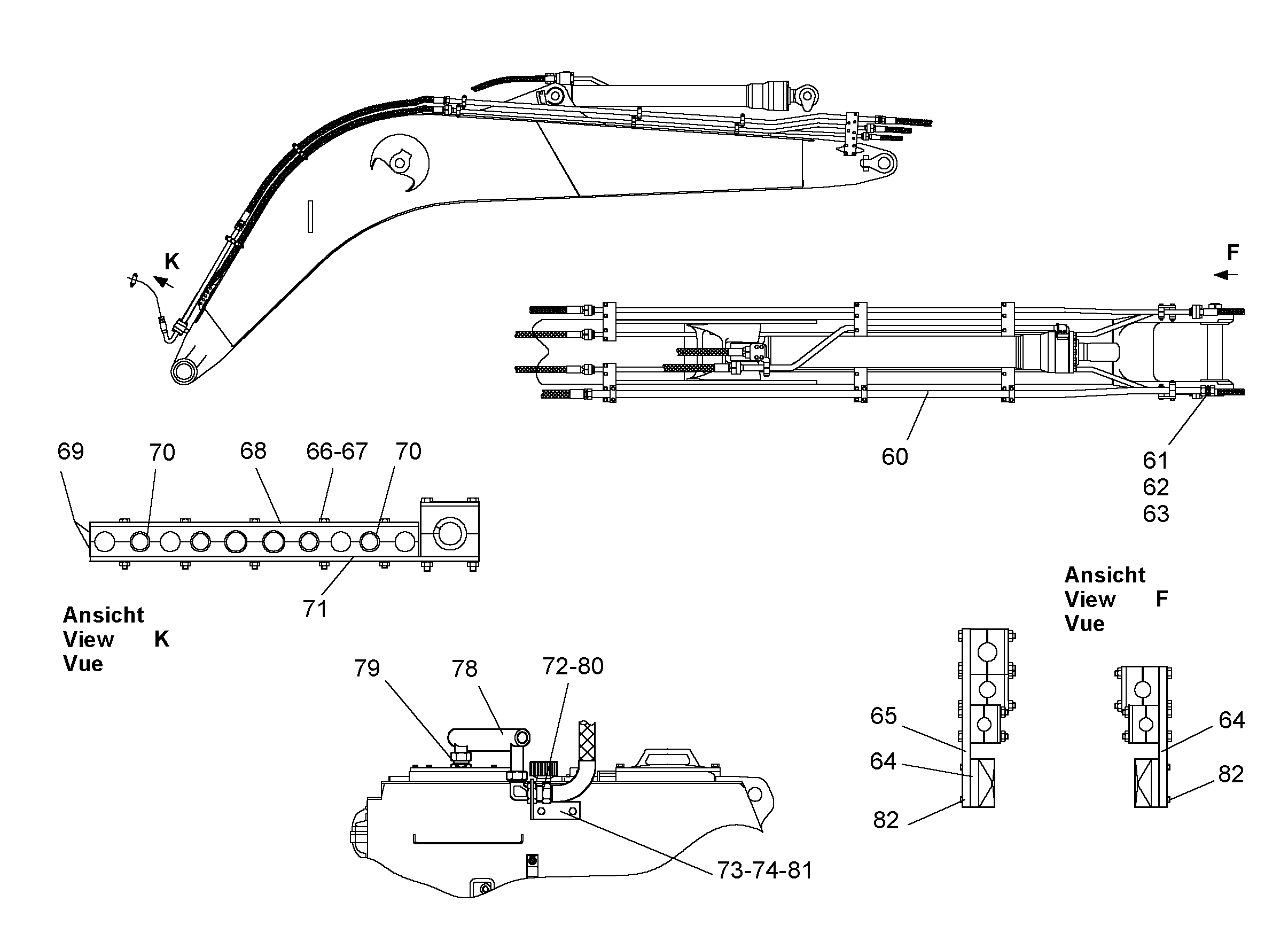 ТРУБА НАПОРНАЯ В СБОРЕ 9332737 LIEBHERR