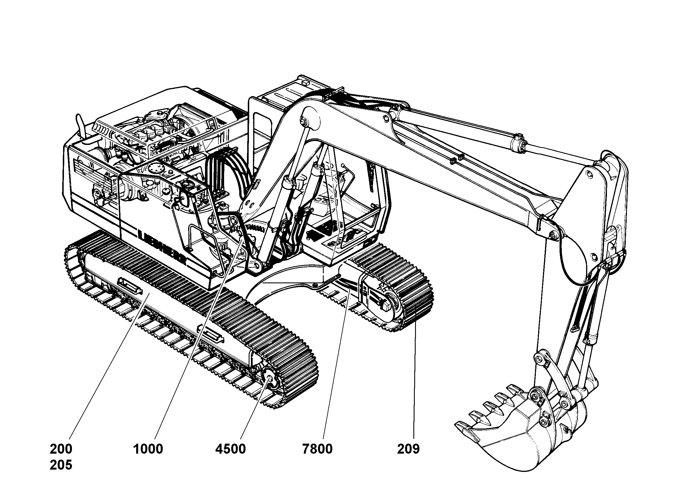 ГУСЕНИЧНАЯ ЦЕПЬ 600mm 5611665 LIEBHERR