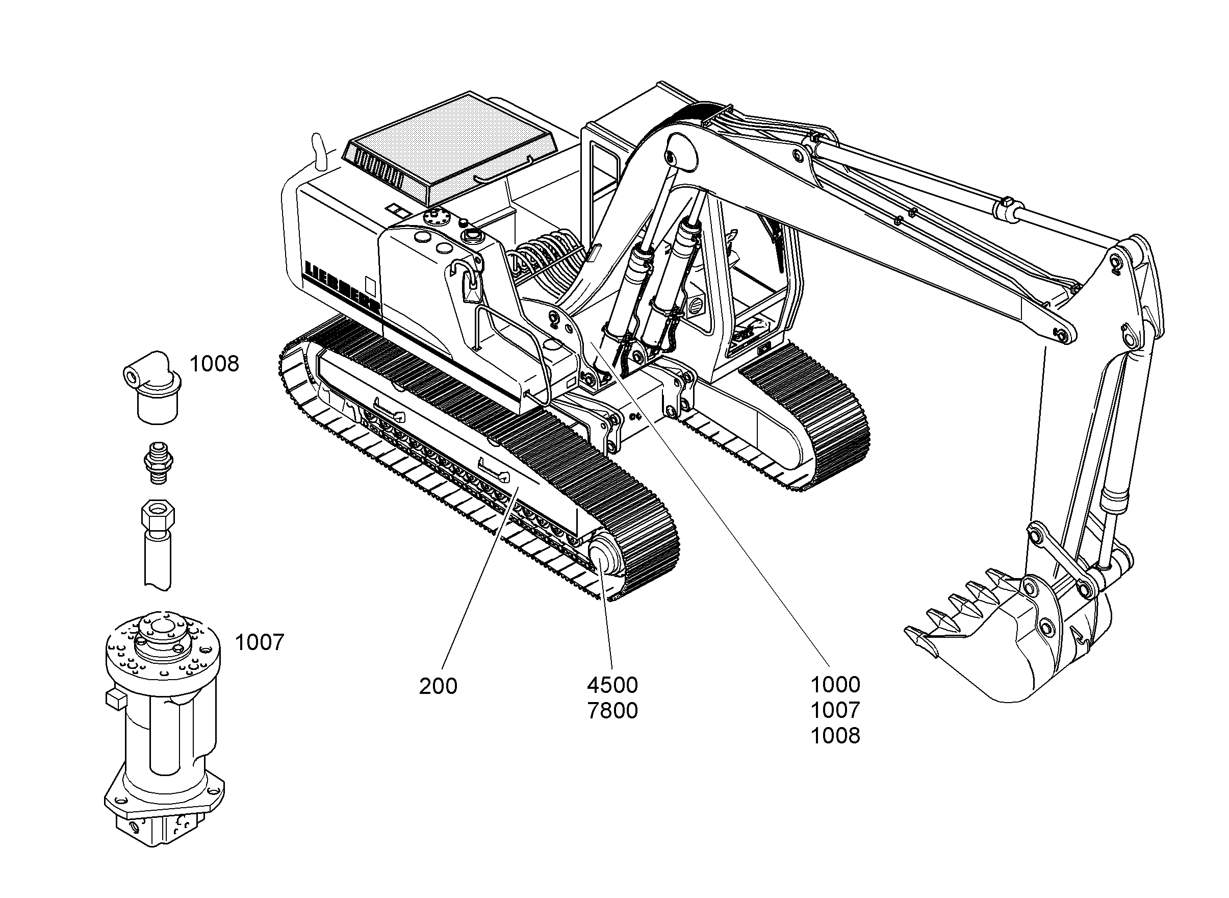 ШАССИ, КОМПЛЕКТ 9393462 LIEBHERR