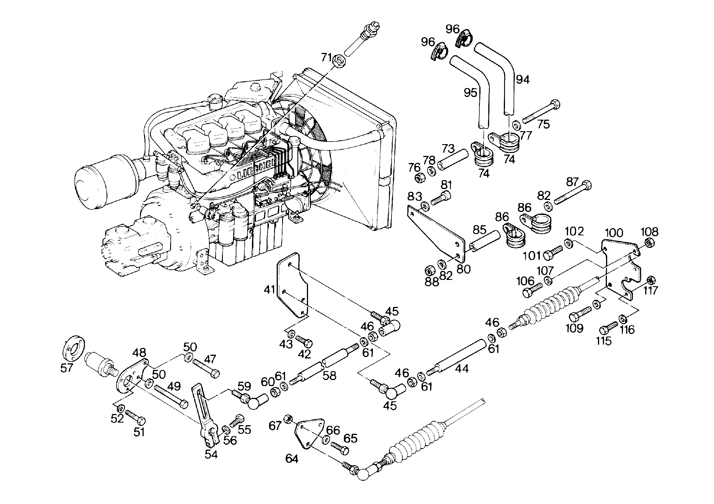 ШТАНГА M8X365X30 9371914 LIEBHERR