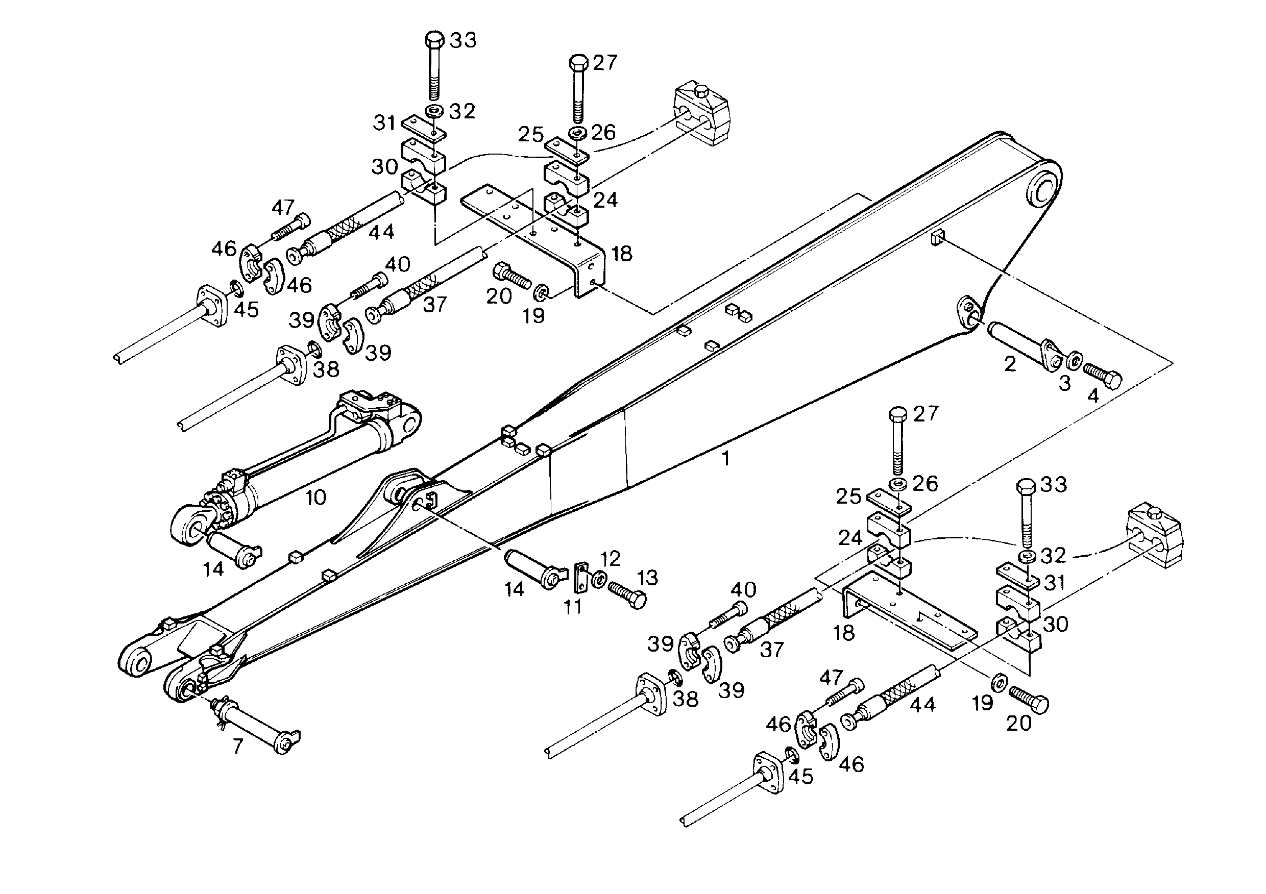ГИДР.ЦИЛИНДР С РАСПРЕДЕЛИТЕЛЕМ 9172624 LIEBHERR