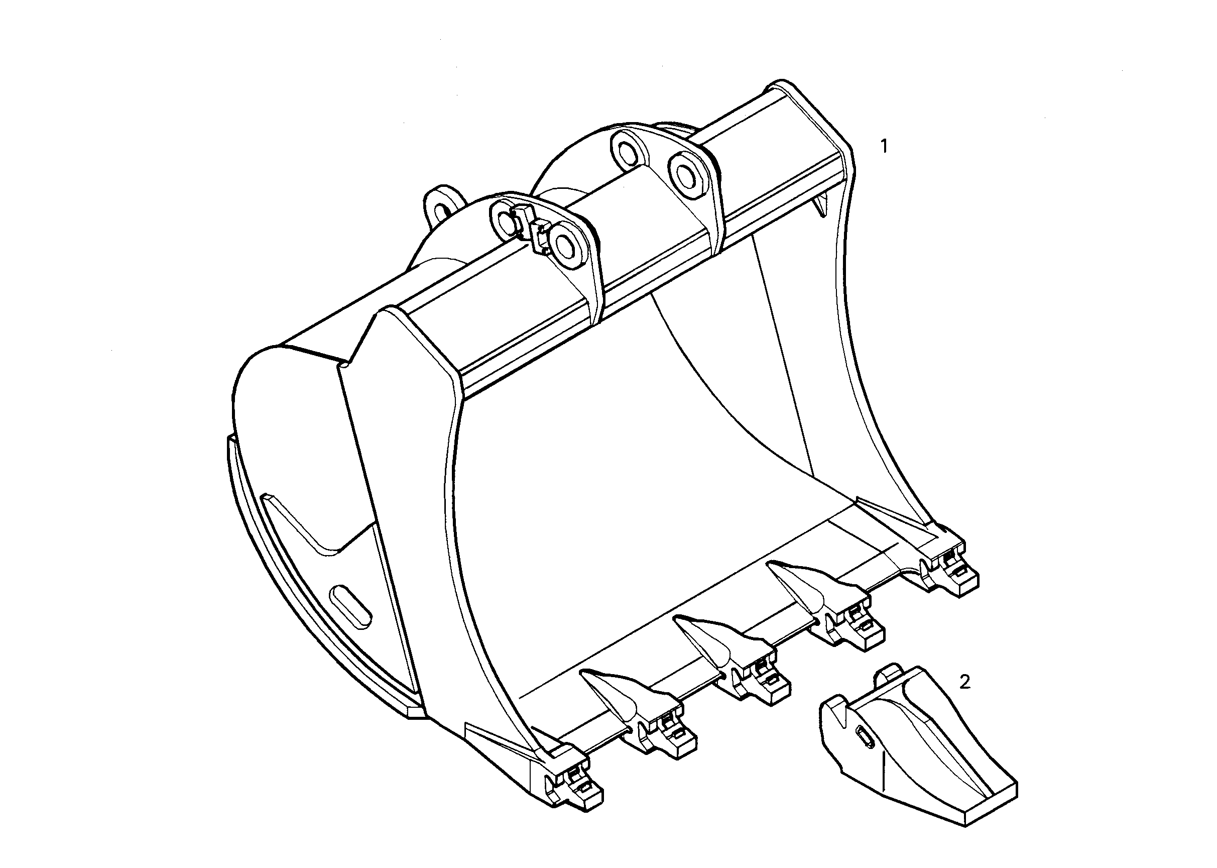 ЛОПАТА ОБРАТНАЯ HD 9350438 LIEBHERR