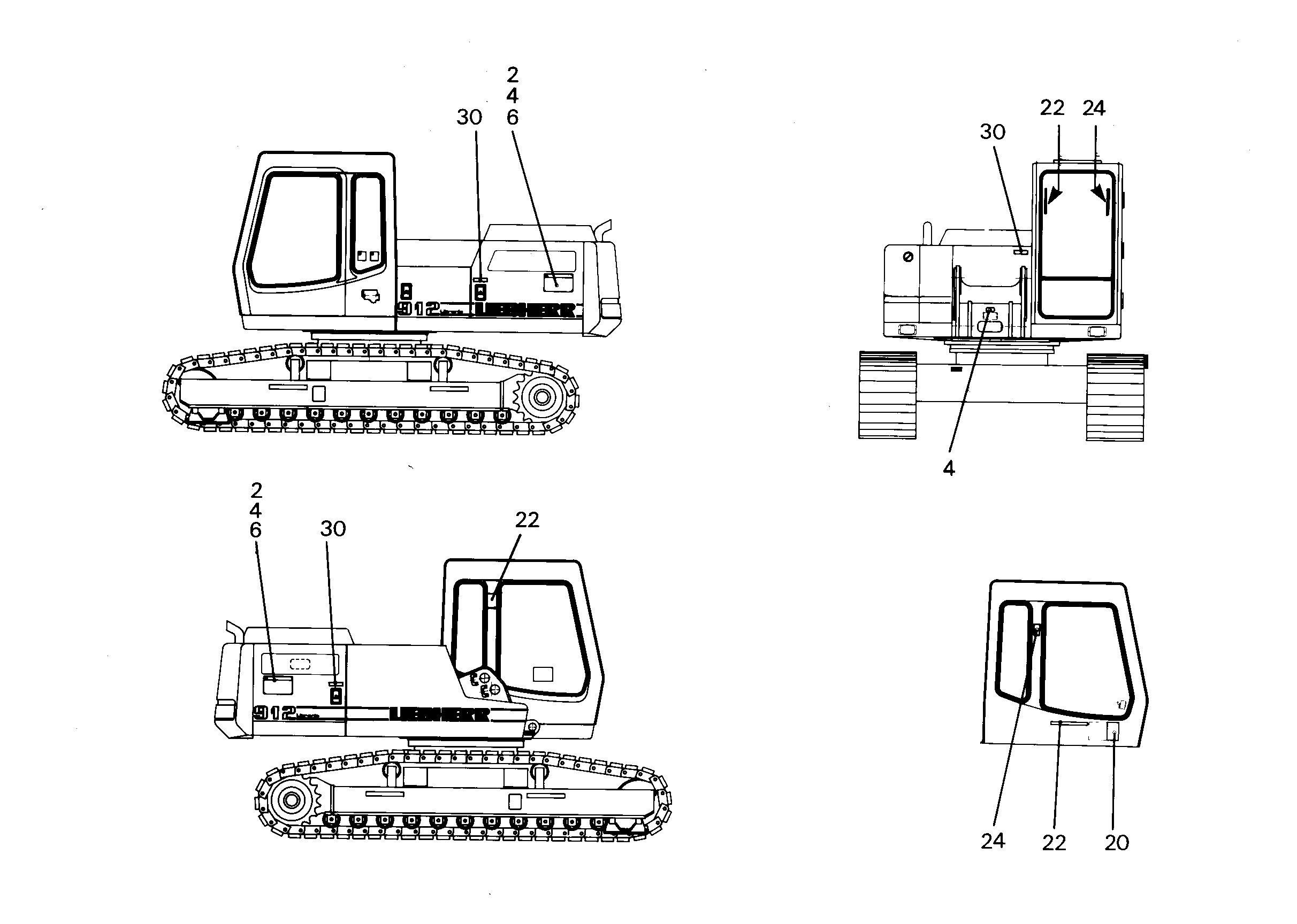 ПЛАН СМАЗКИ R 912 LI 290mmX200mm 7369009 LIEBHERR