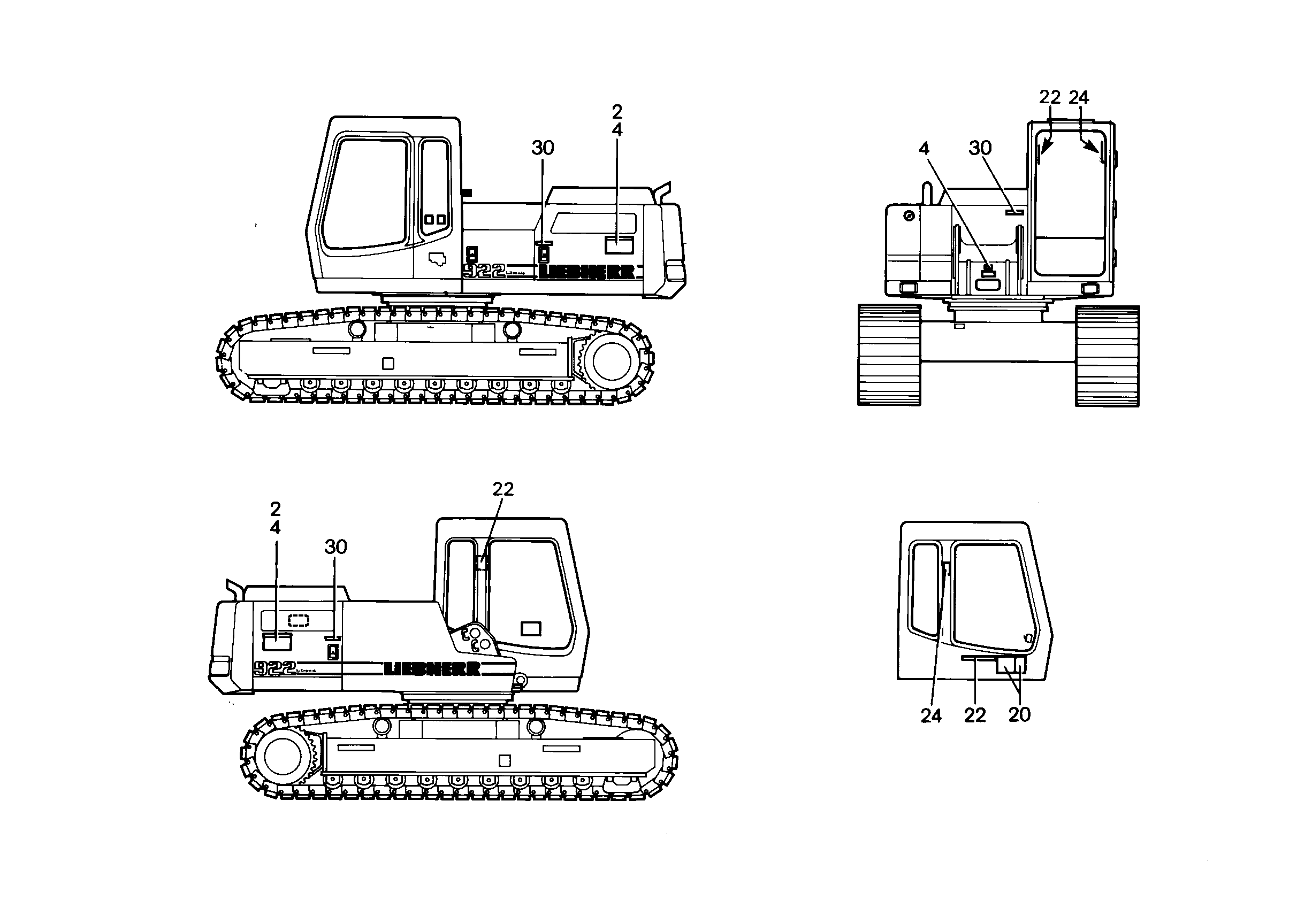ПЛАН СМАЗКИ R 922 LI 290mmX200mm 7369016 LIEBHERR
