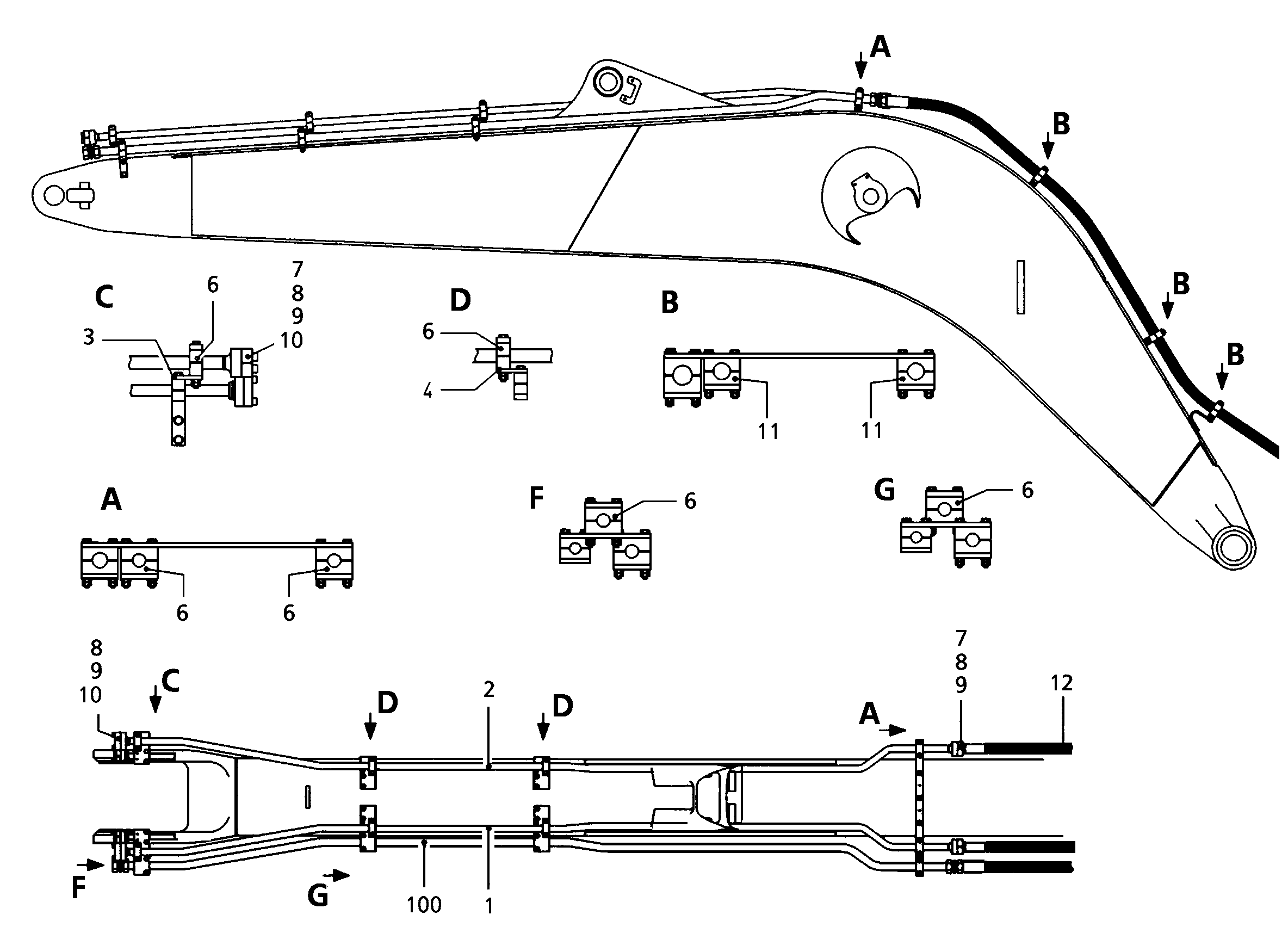 ЛИНИЯ ДОПОЛНИТЕЛЬНАЯ ОБР. ЛЕВ. 9394975 LIEBHERR