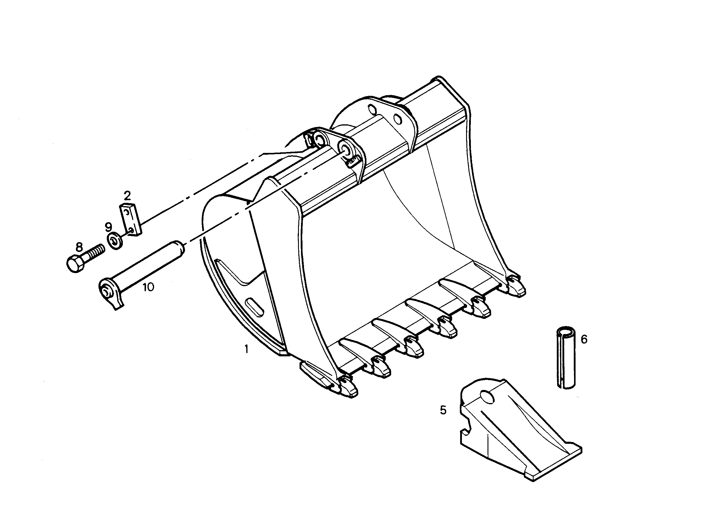 ЛОПАТА ОБРАТНАЯ 9764882 LIEBHERR