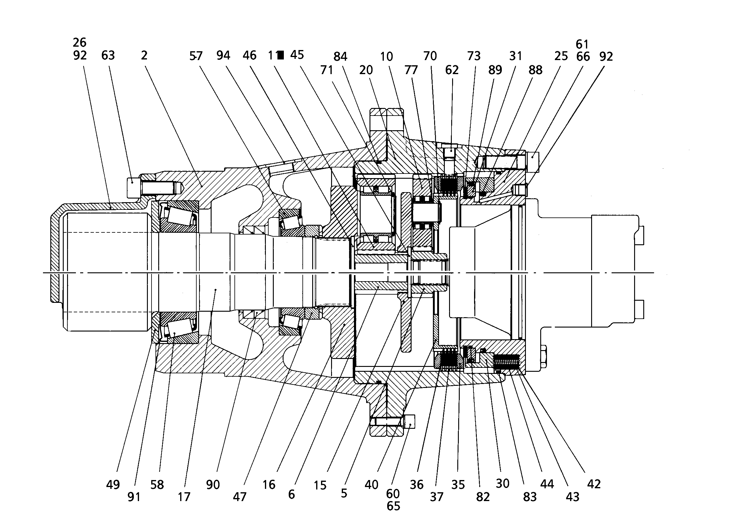 ШЕСТЕРНЯ С ВНУТР. ЗАЦЕПЛ. M=2,75 Z=-90 944306403 LIEBHERR