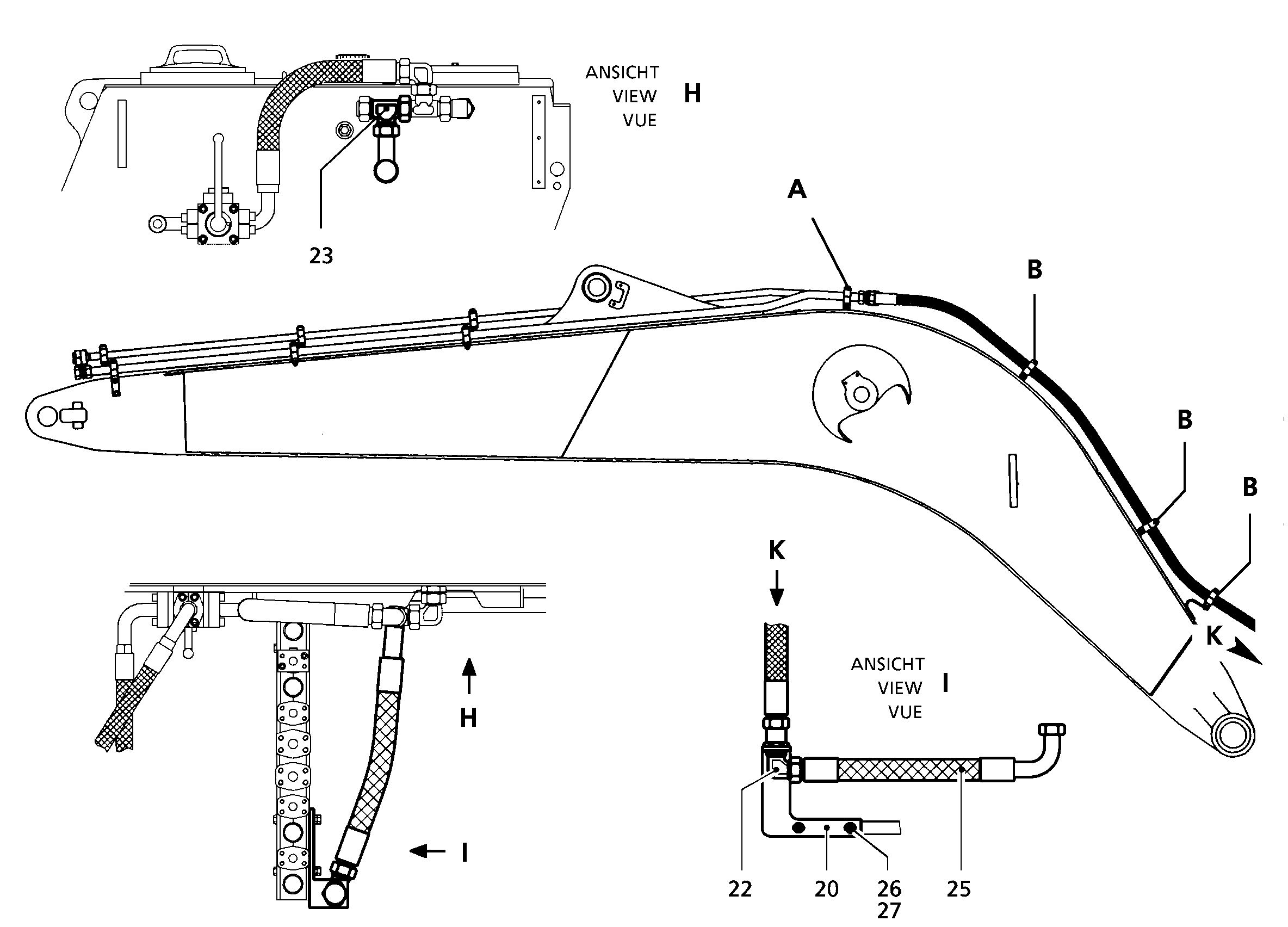 ШЛАНГ 32X600 7403895 LIEBHERR