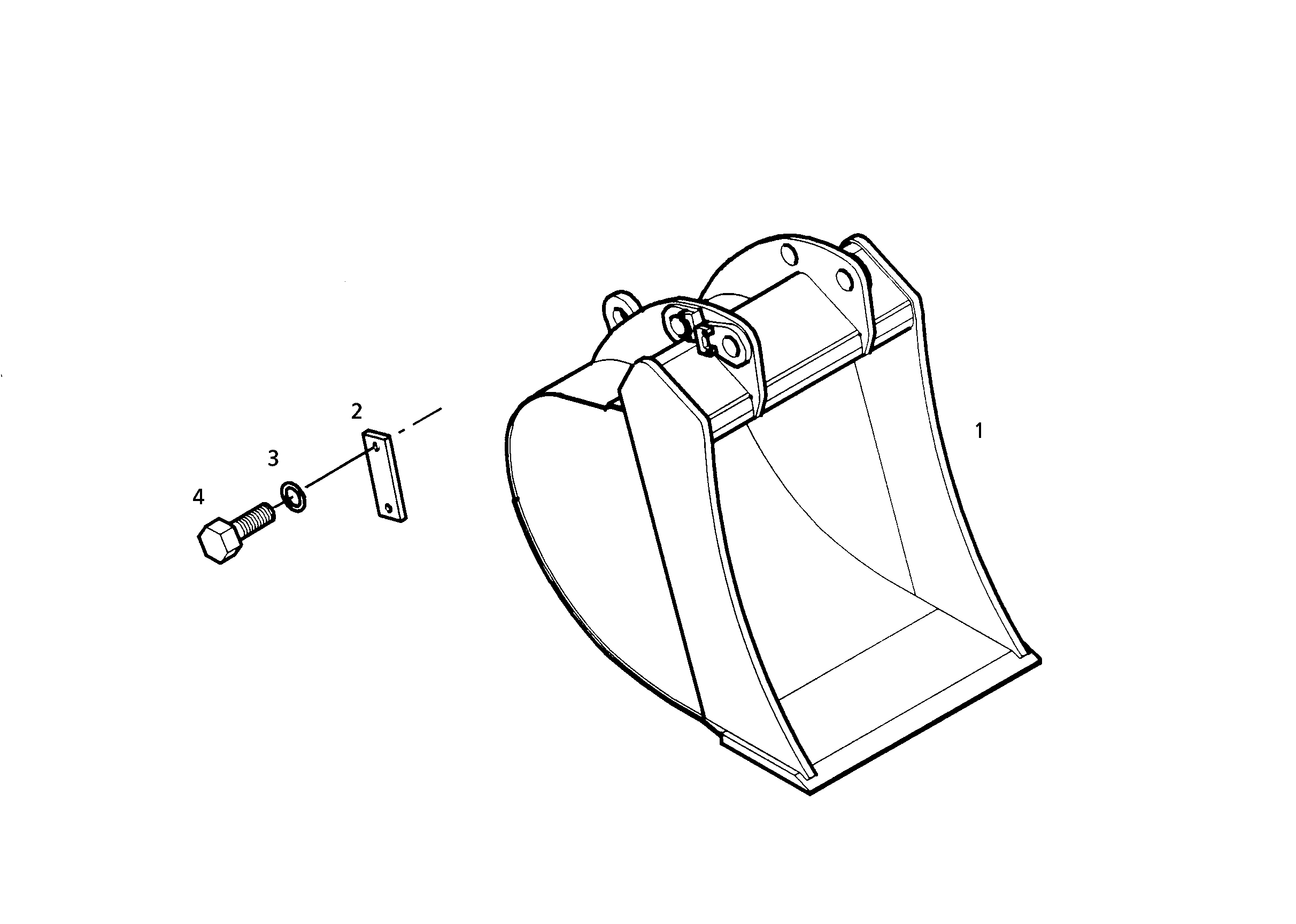 ЛОПАТА ОБРАТНАЯ 9395077 LIEBHERR