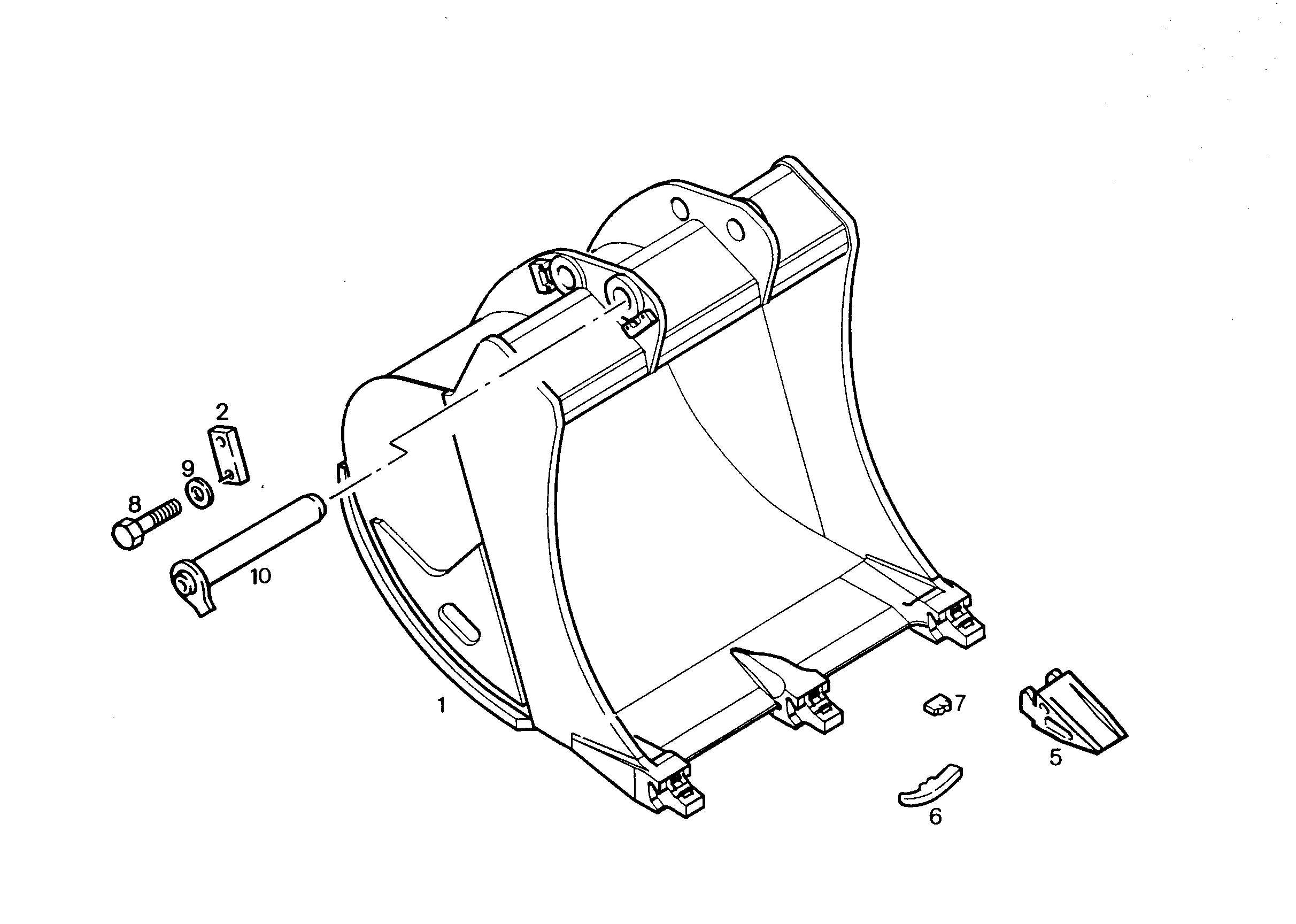 ЛОПАТА ОБРАТНАЯ HD 750mm 0,5m³ 9683362 LIEBHERR