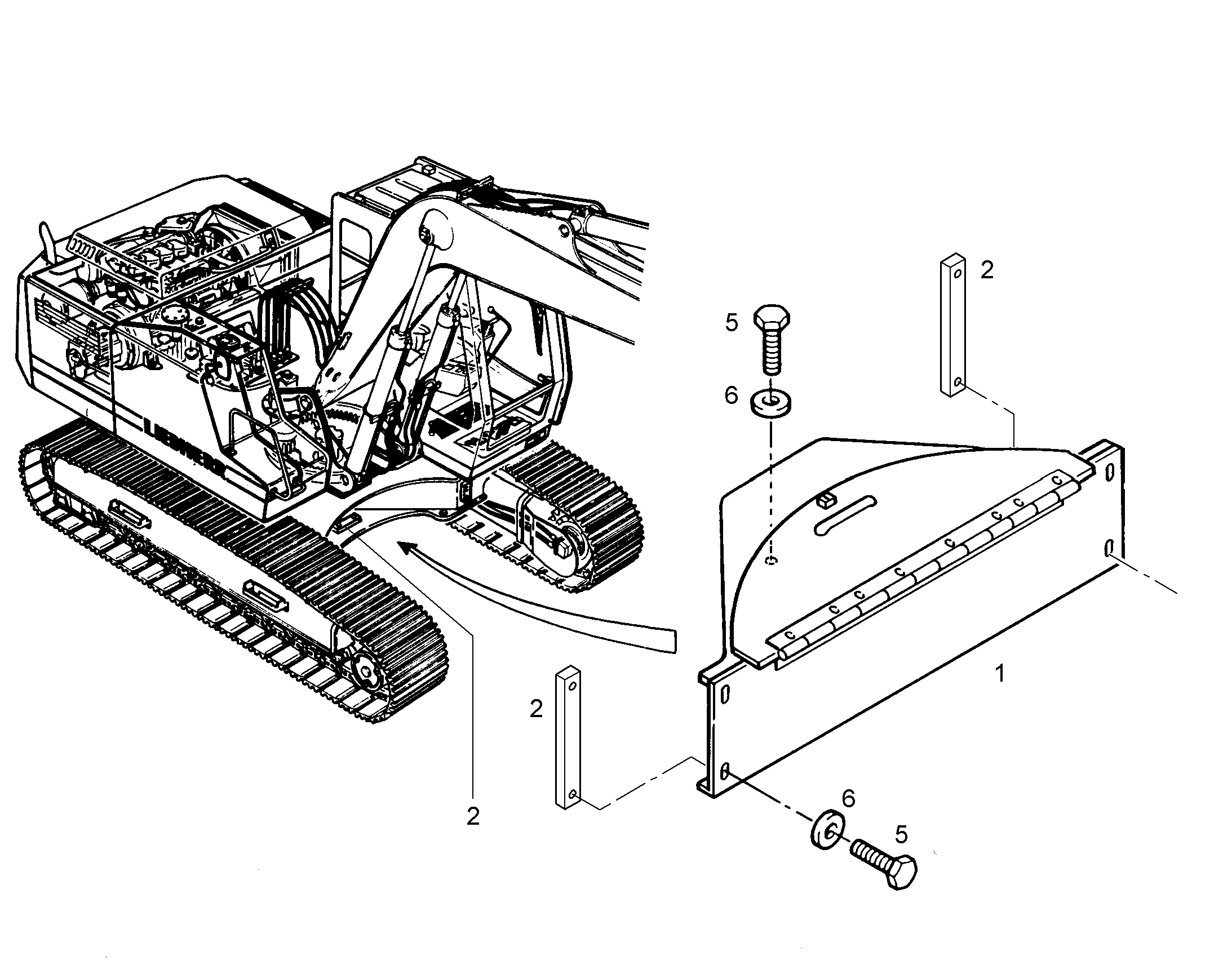 ПЛАНКА РЕЗЬБОВАЯ 9395888 LIEBHERR
