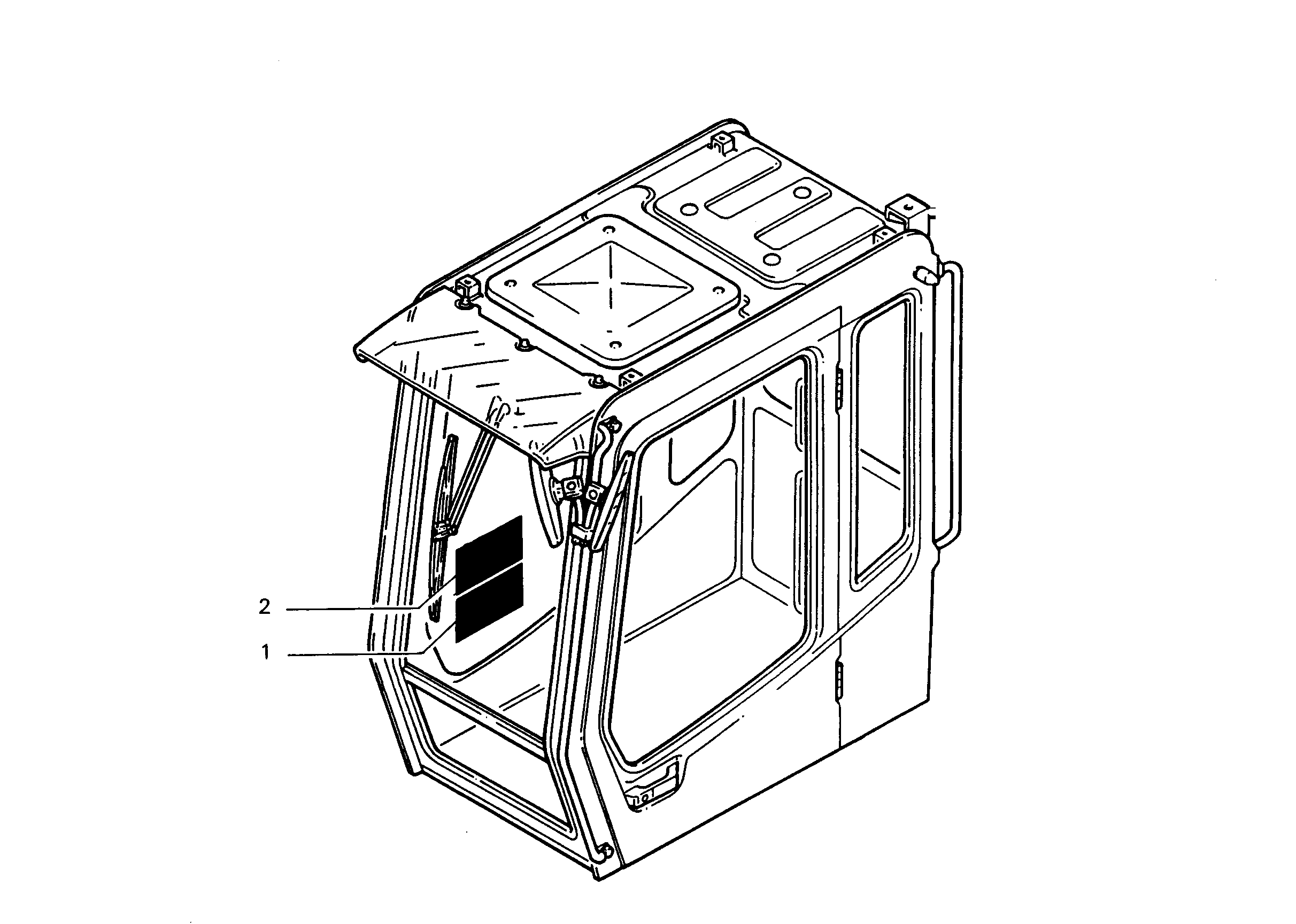 ПЛЕНКА С СИМВОЛОМ СПЕЦ.УПР. 210mmX145mm 9684629 LIEBHERR