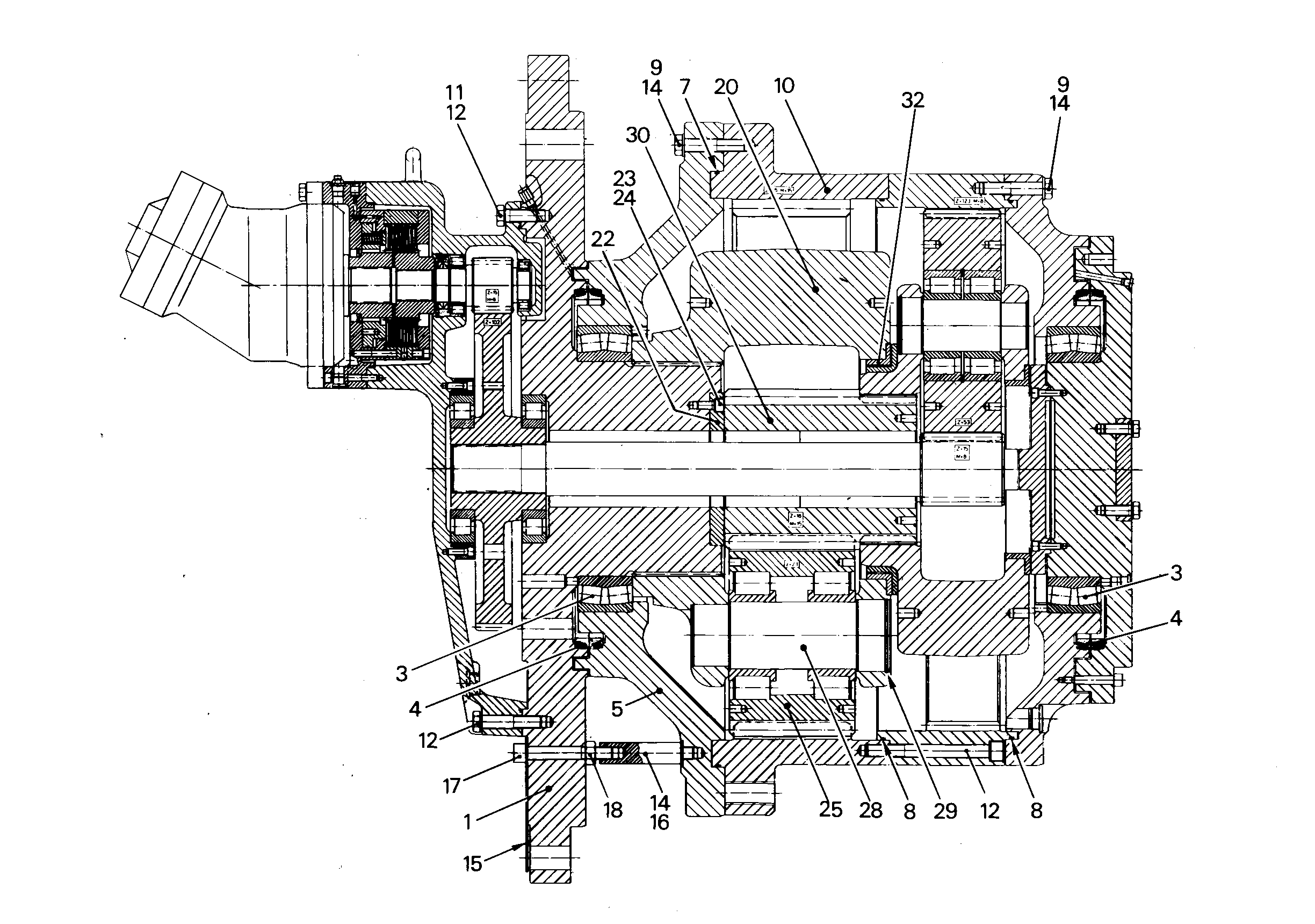 ШЕСТИГРАННАЯ ГАЙКА M24 411505401 LIEBHERR
