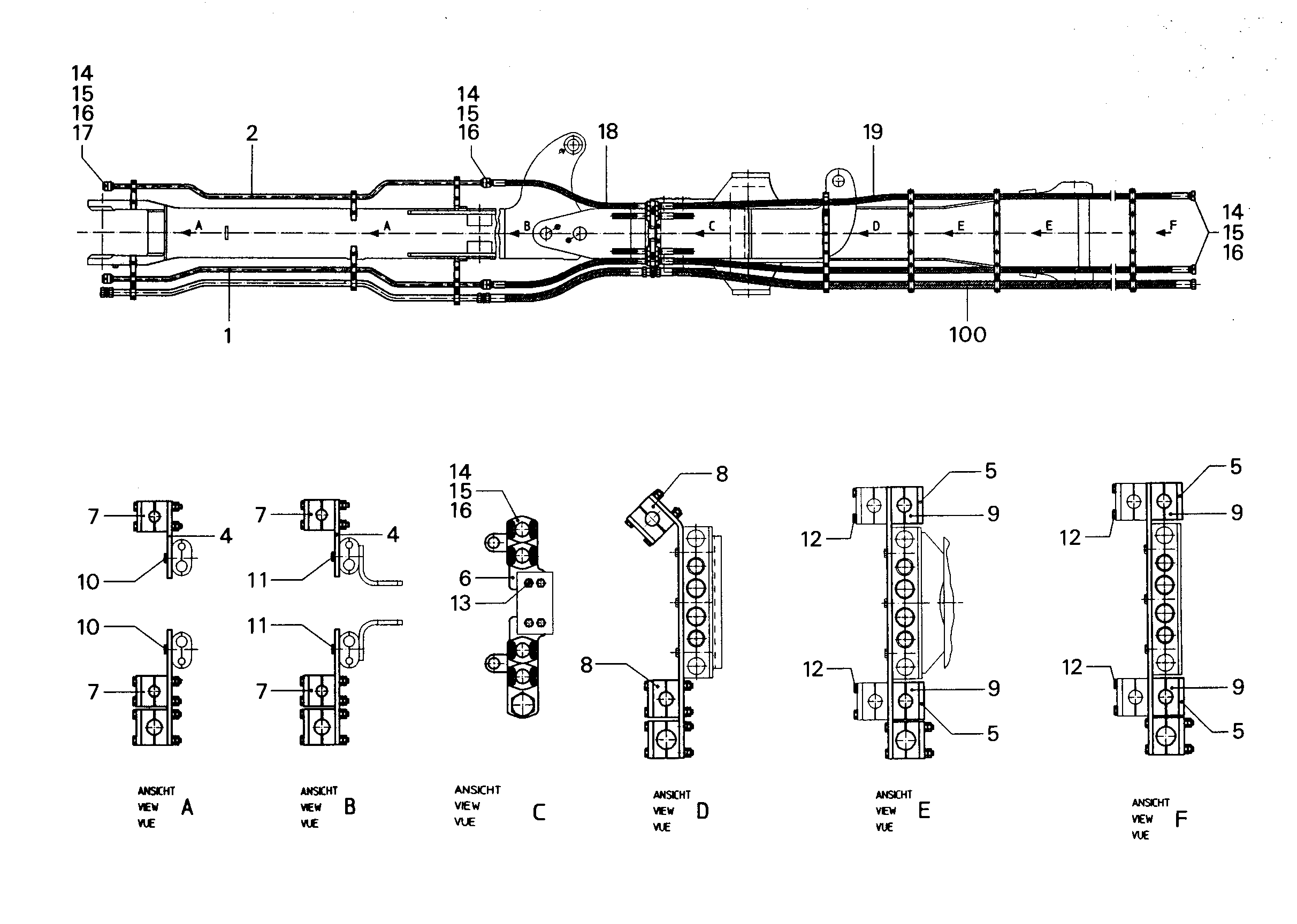 ЛИНИЯ ДОПОЛНИТЕЛЬНАЯ ОБР. ЛЕВ. 9683752 LIEBHERR