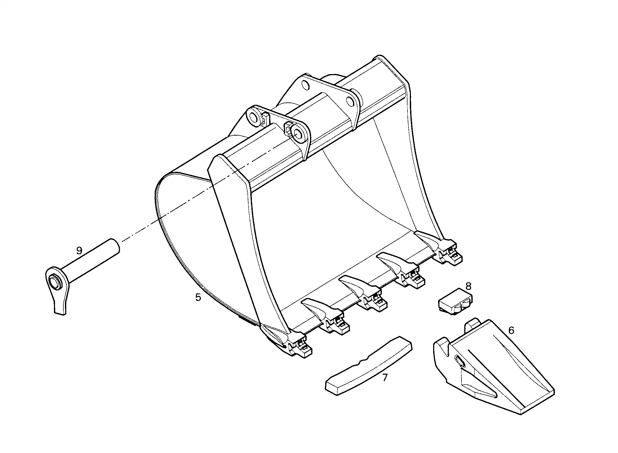 ЛОПАТА ОБРАТНАЯ 9696627 LIEBHERR