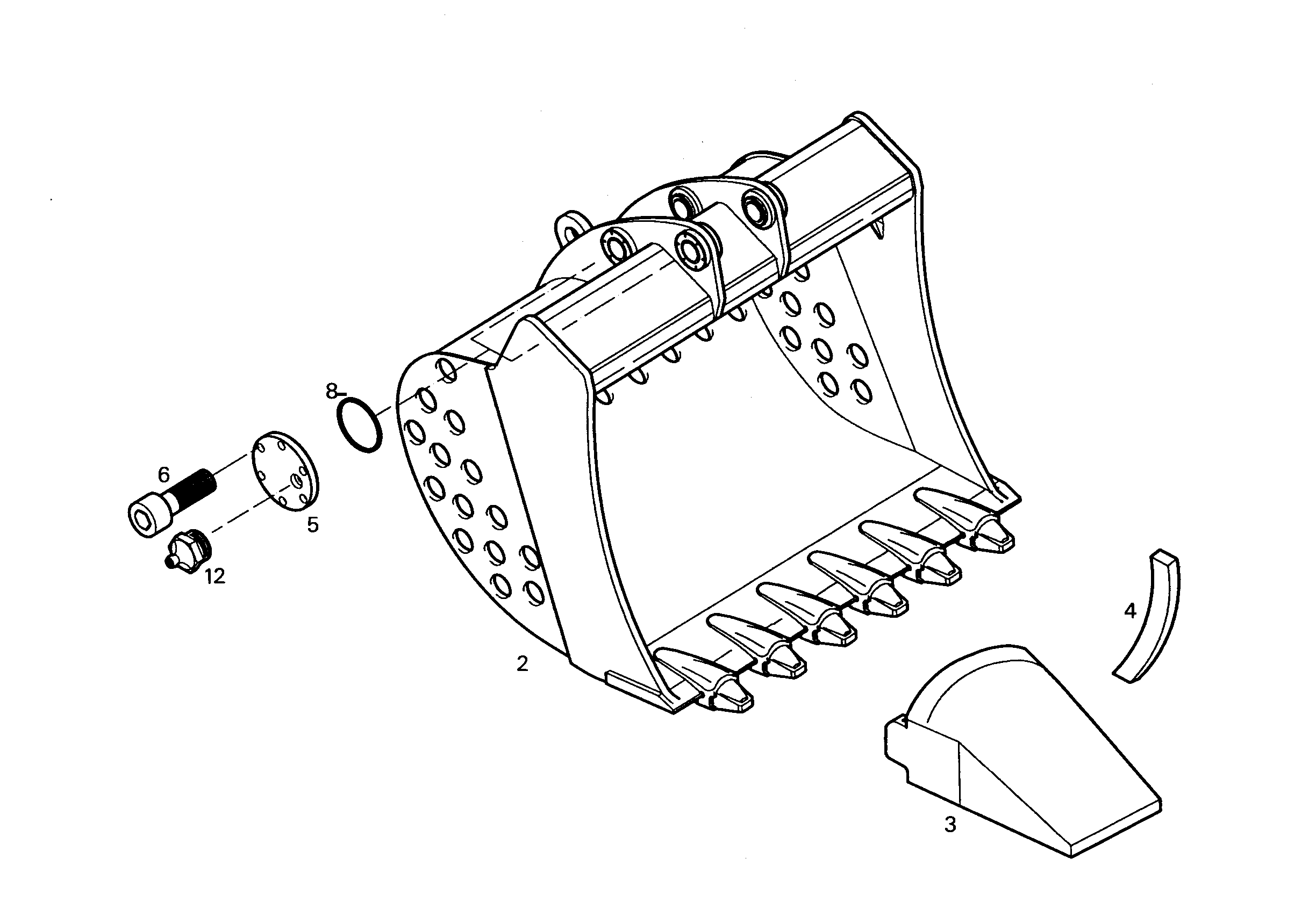 ЛОПАТА ОБРАТНАЯ HD 9697319 LIEBHERR