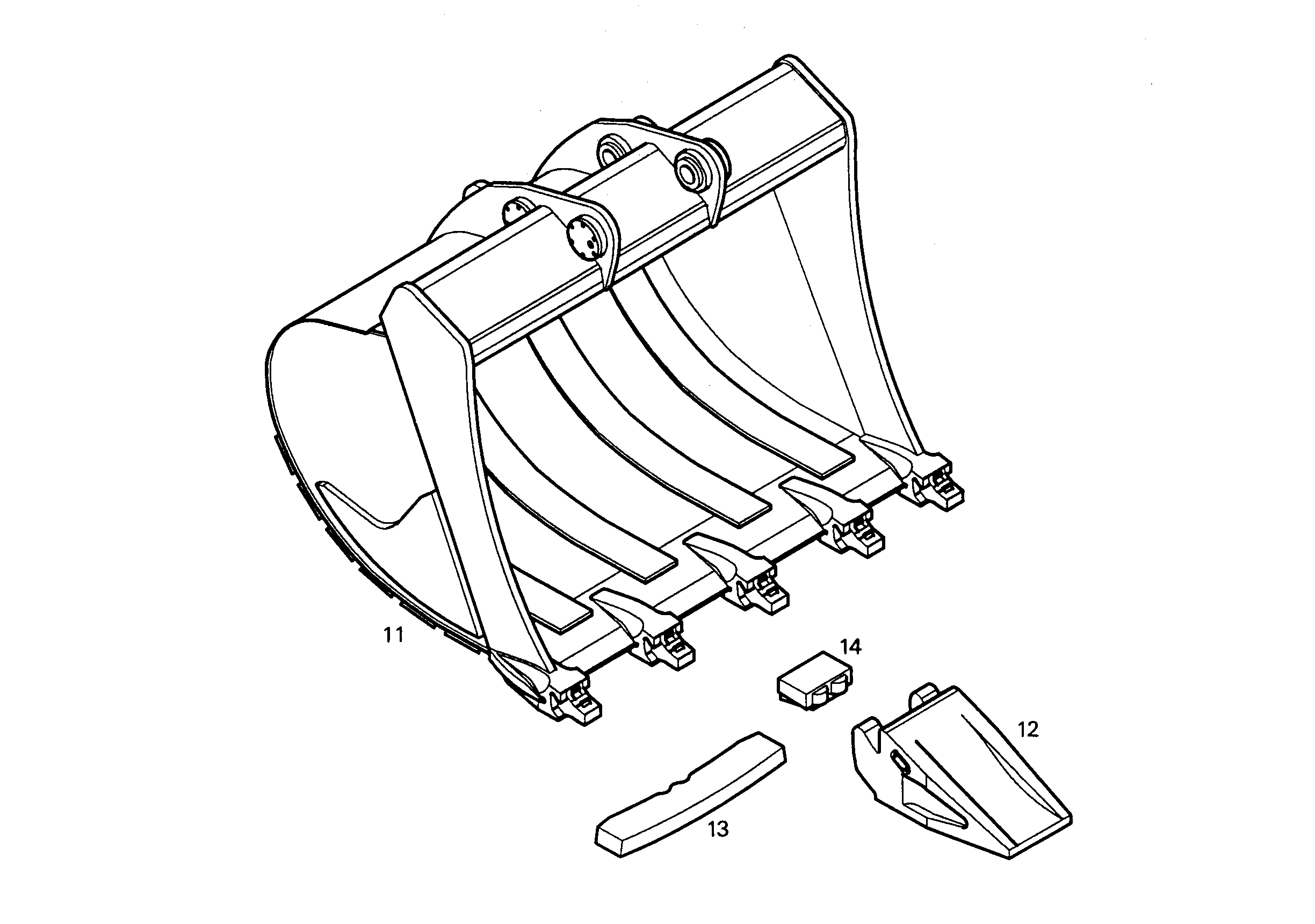 ЛОПАТА ОБРАТНАЯ HD 9890664 LIEBHERR