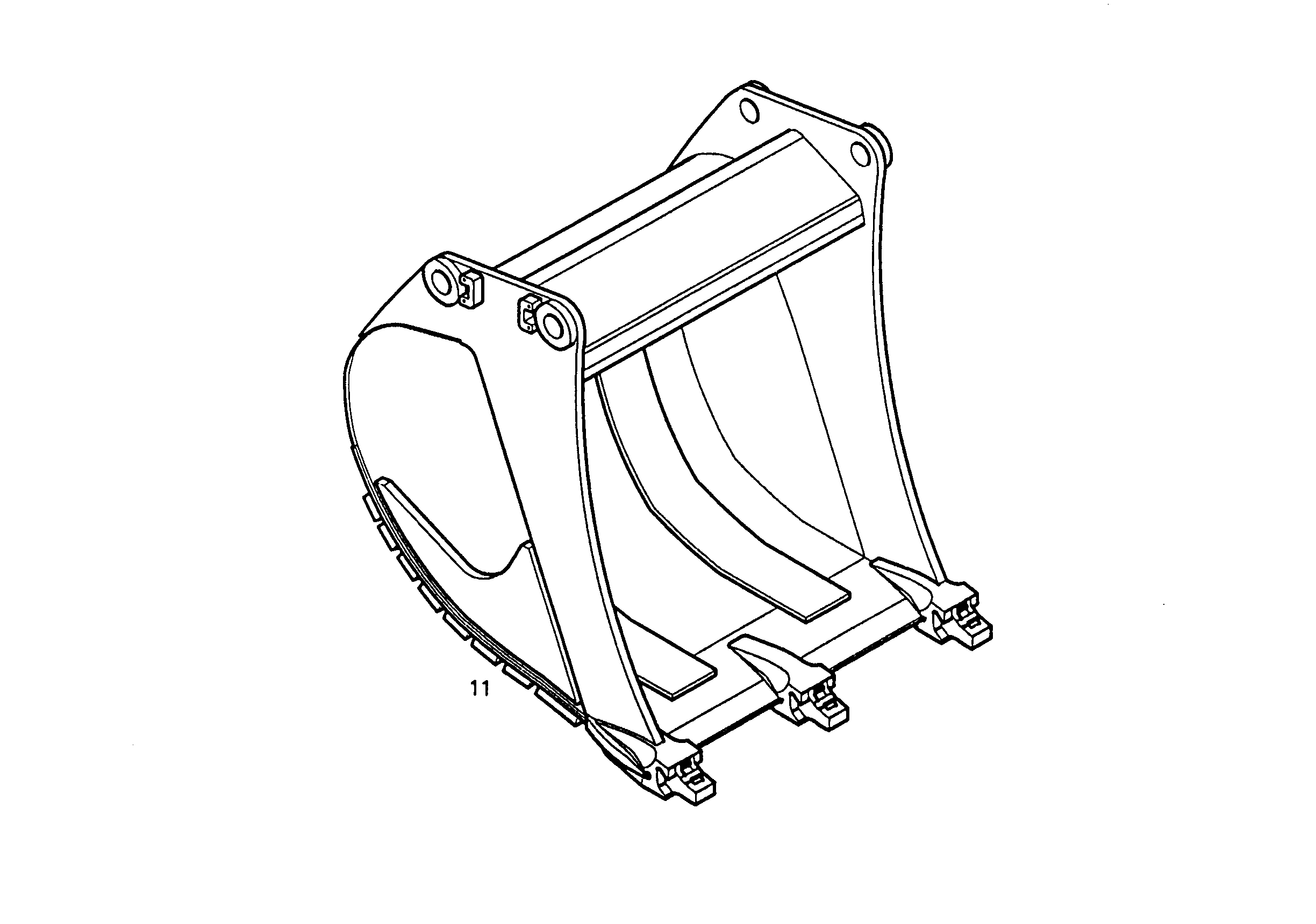 ЛОПАТА ОБРАТНАЯ HD 900mm 0,85m³ 9698212 LIEBHERR