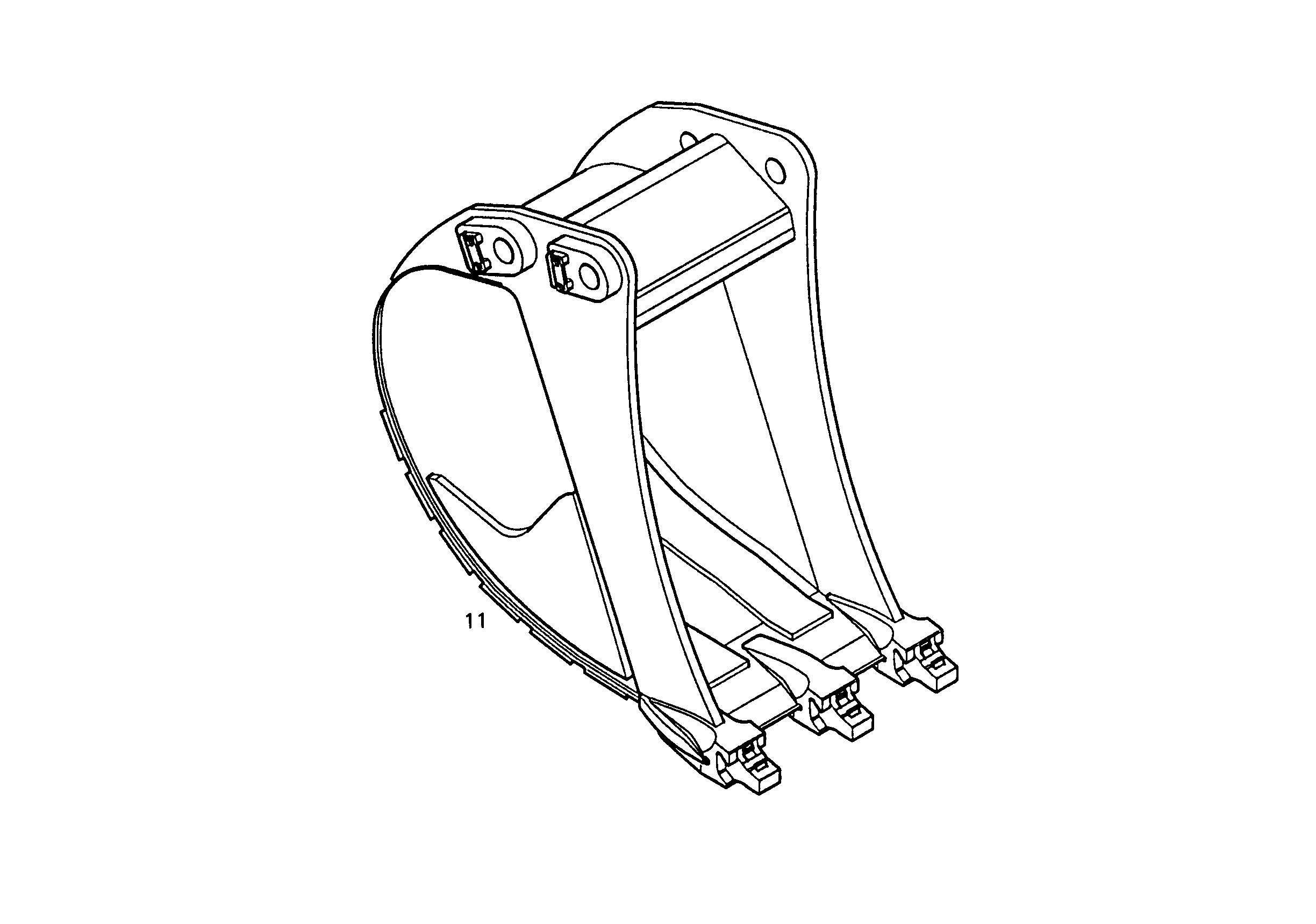 ЛОПАТА ОБРАТНАЯ HD 9892788 LIEBHERR