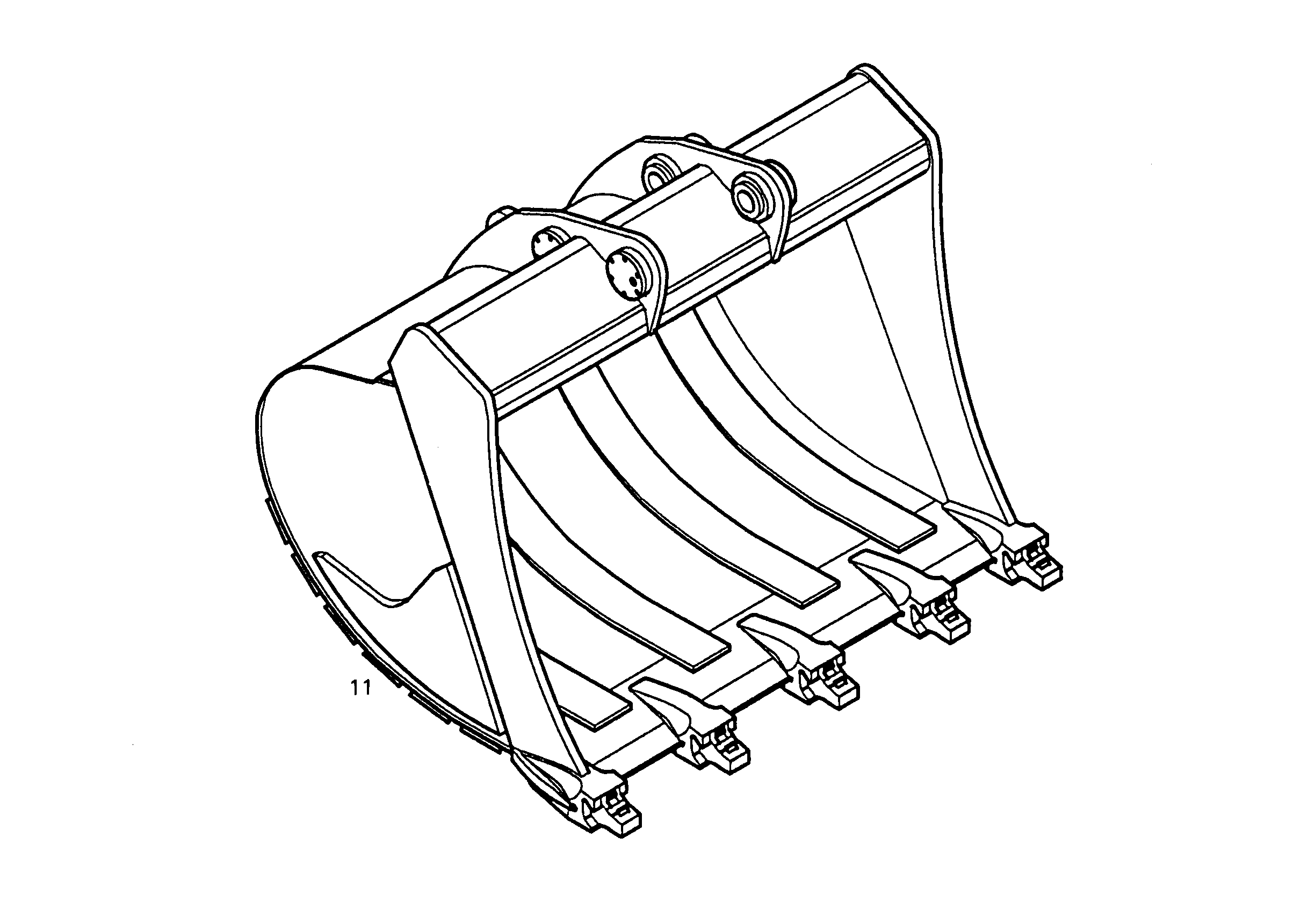 ЛОПАТА ОБРАТНАЯ HD 9890876 LIEBHERR