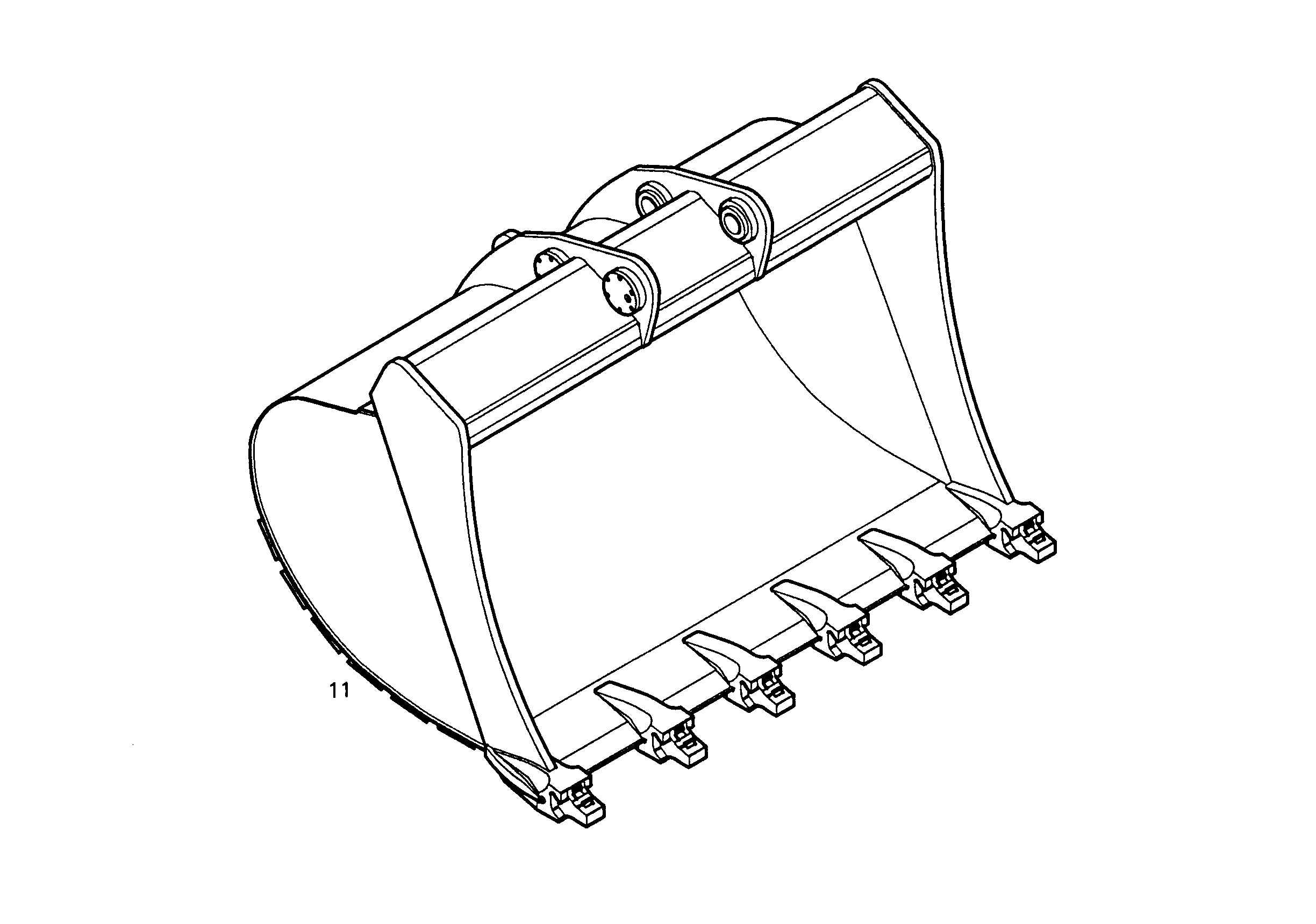 ЛОПАТА ОБРАТНАЯ HD 9893156 LIEBHERR