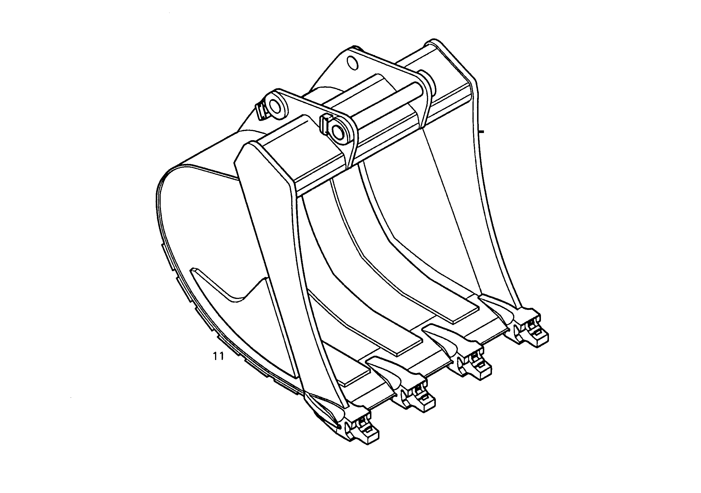 ЛОПАТА ОБРАТНАЯ HD 1050mm 1,1m³ 9894129 LIEBHERR