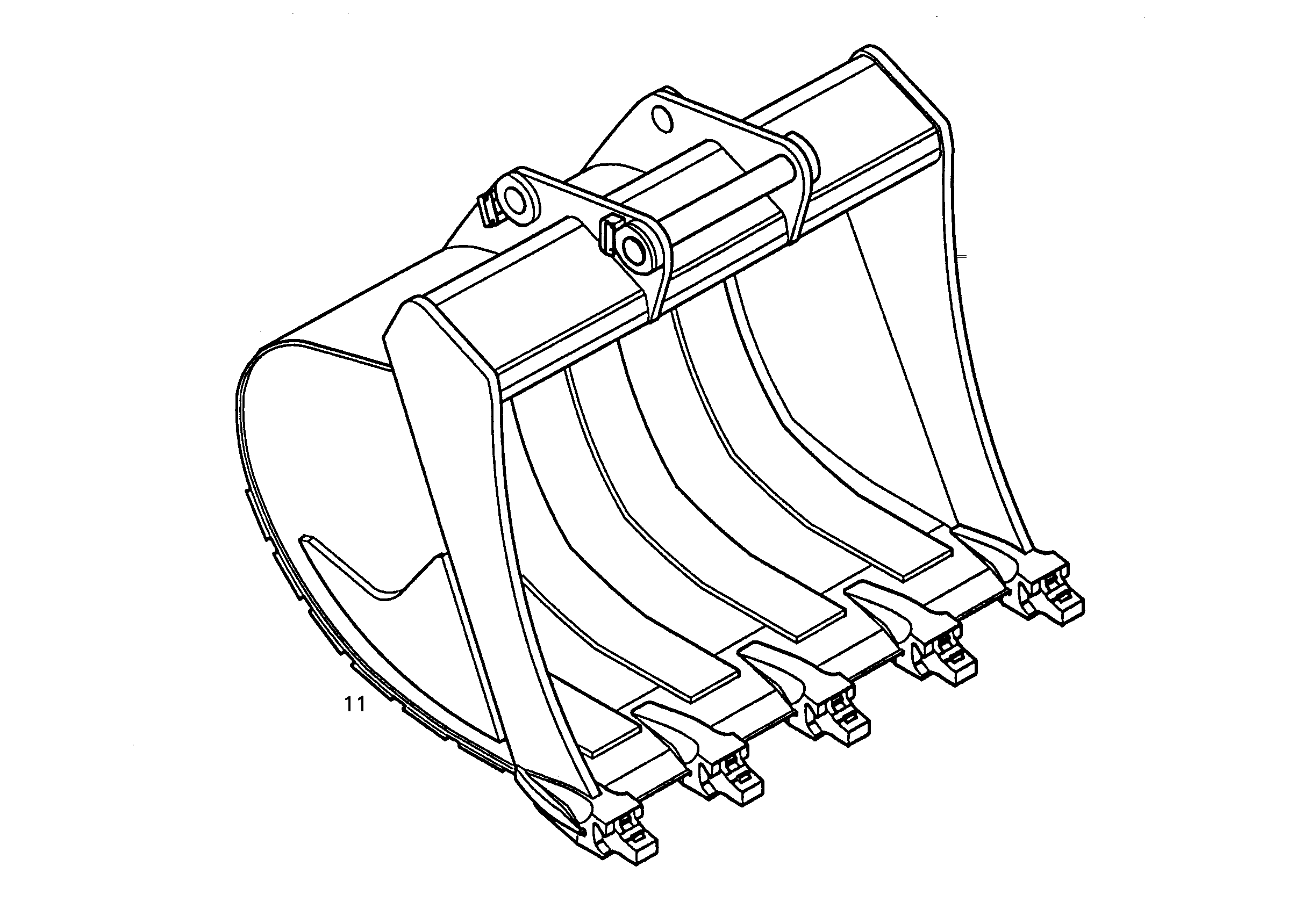 ЛОПАТА ОБРАТНАЯ HDL 9894208 LIEBHERR