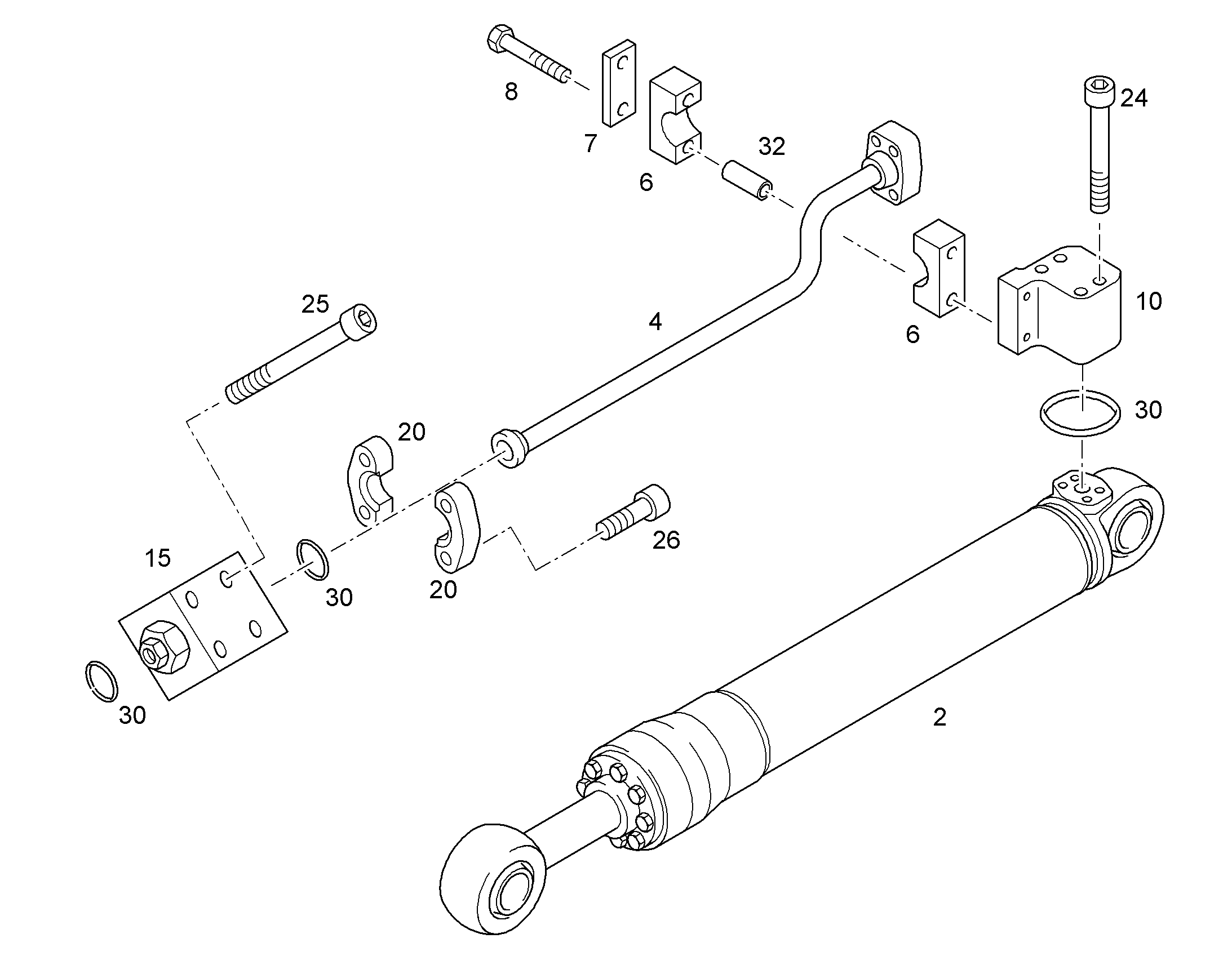 ЗАЩ.ТРУБЫ ЦИЛ.РУК. 9821408 LIEBHERR