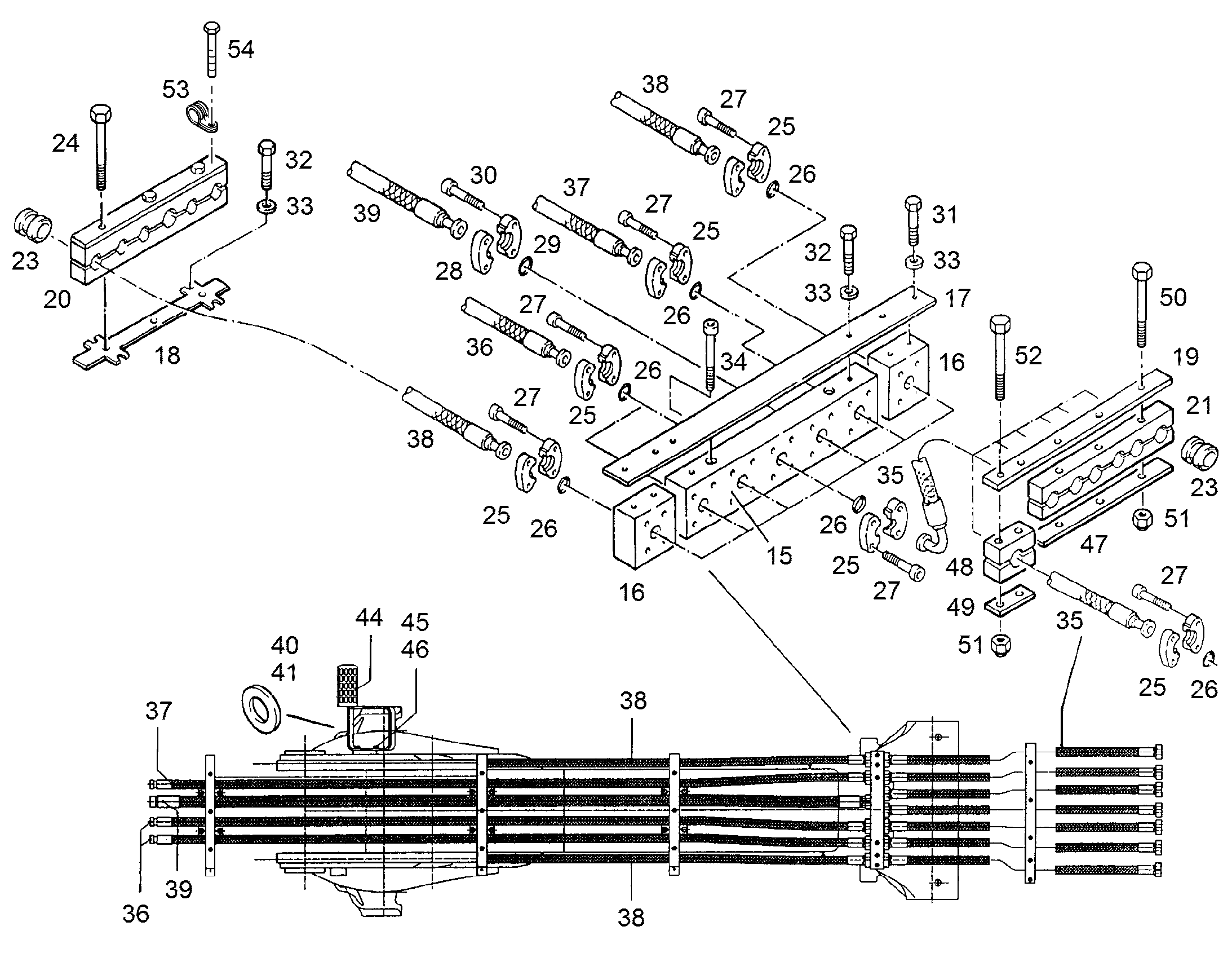 ПРОВОДКА МОНТАЖ AHS 9809941 LIEBHERR