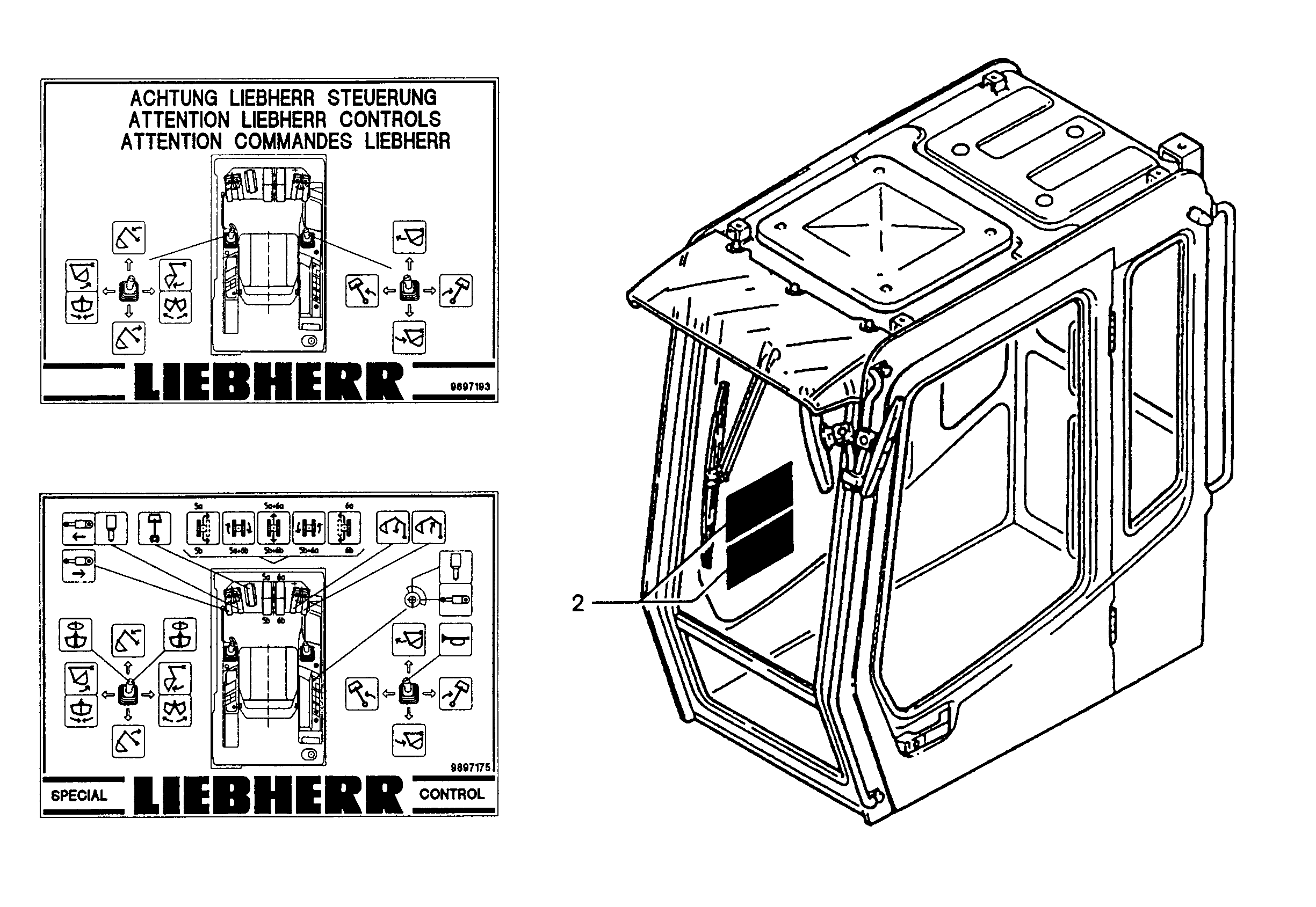 ПЕРЕКЛЮЧЕНИЕ УПРАВЛЕНИЕ 9825631 LIEBHERR