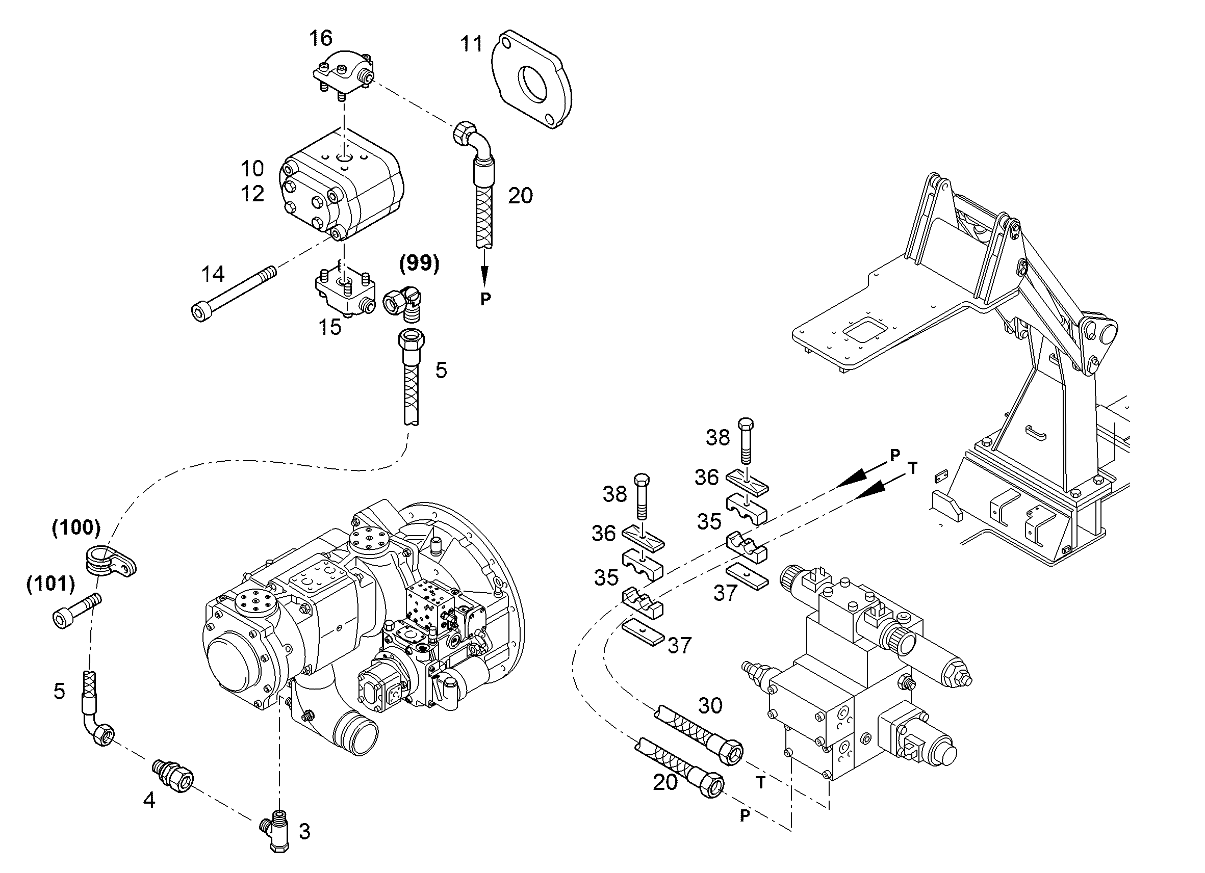 ШЛАНГ 12X1700 5618544 LIEBHERR