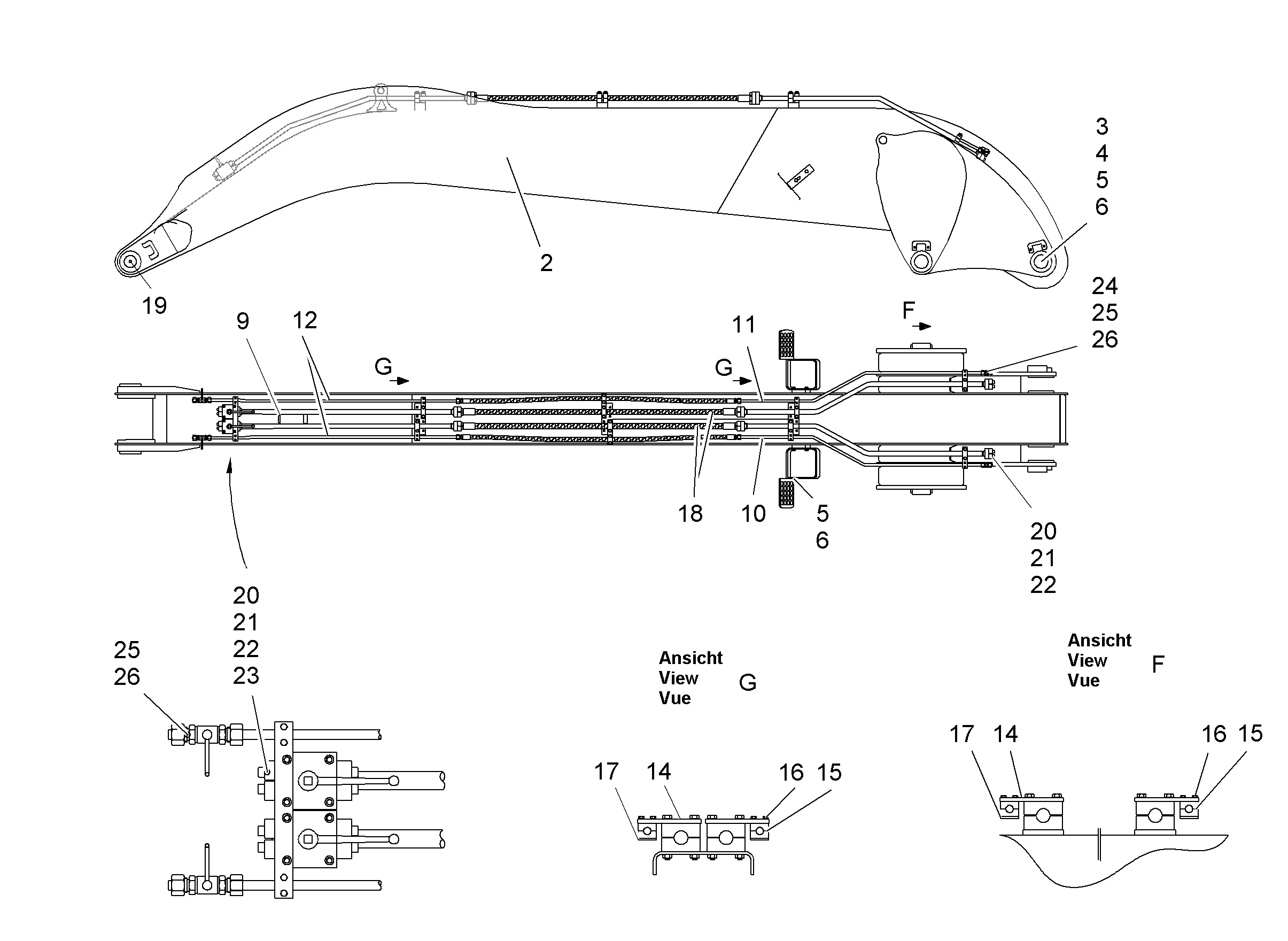 СМАЗОЧНЫЕ ЛИНИИ УСТАНОВКА 9835607 LIEBHERR