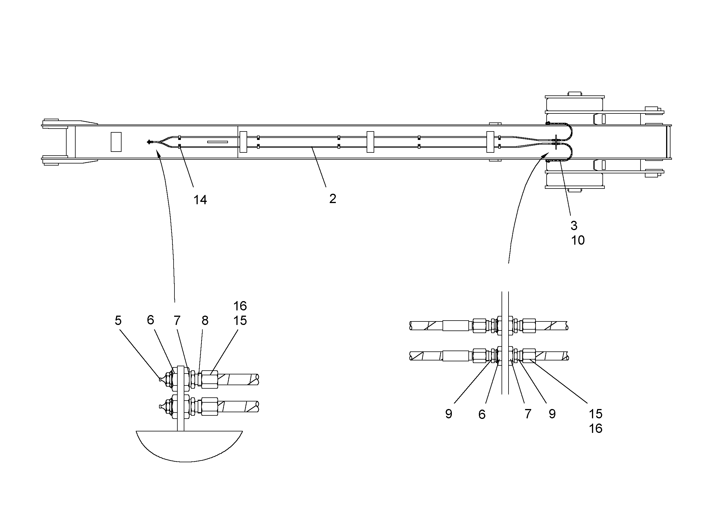 ШЛАНГ 5X1900 5617856 LIEBHERR