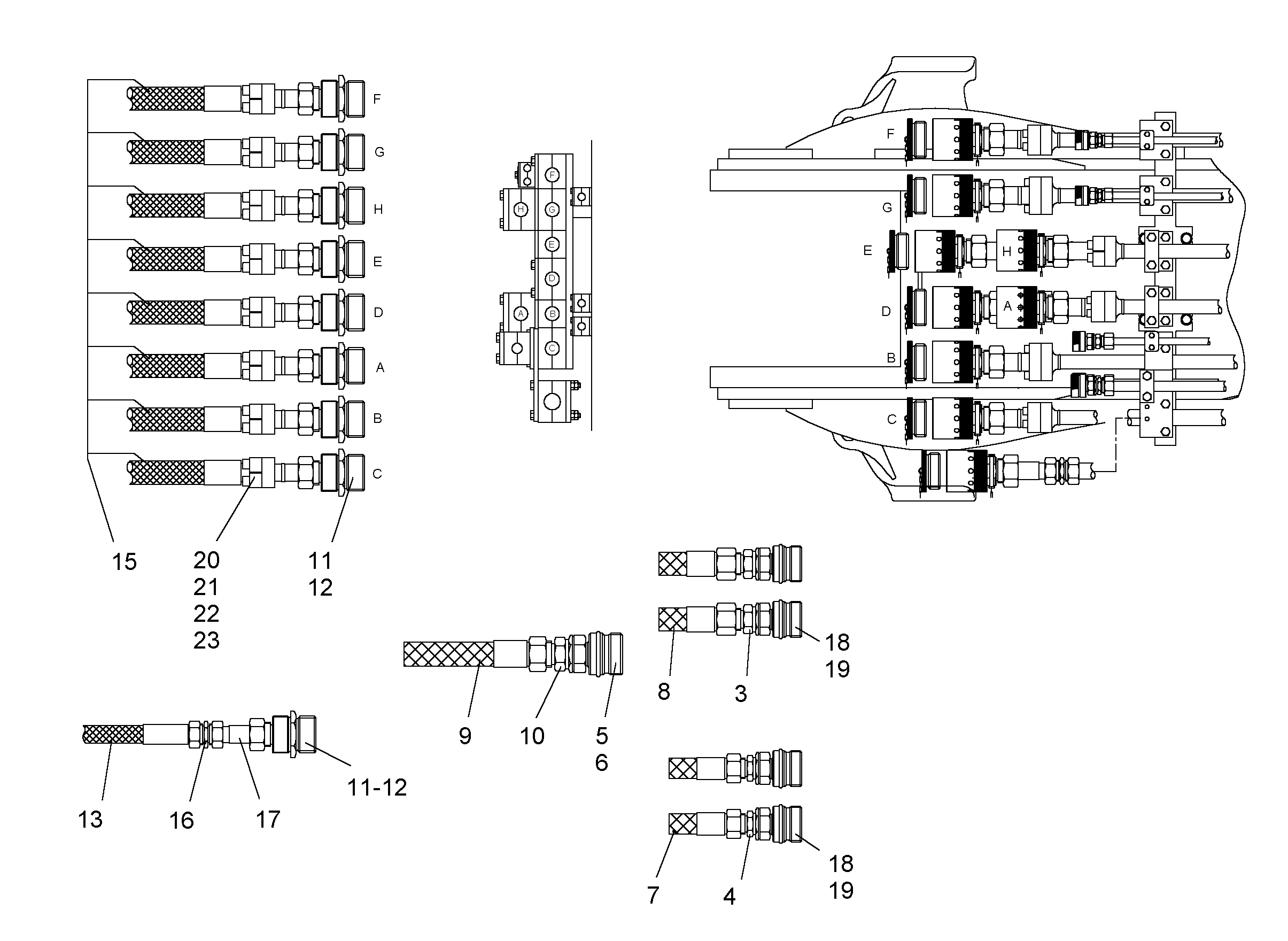 ШЛАНГ 12X1550 5617111 LIEBHERR