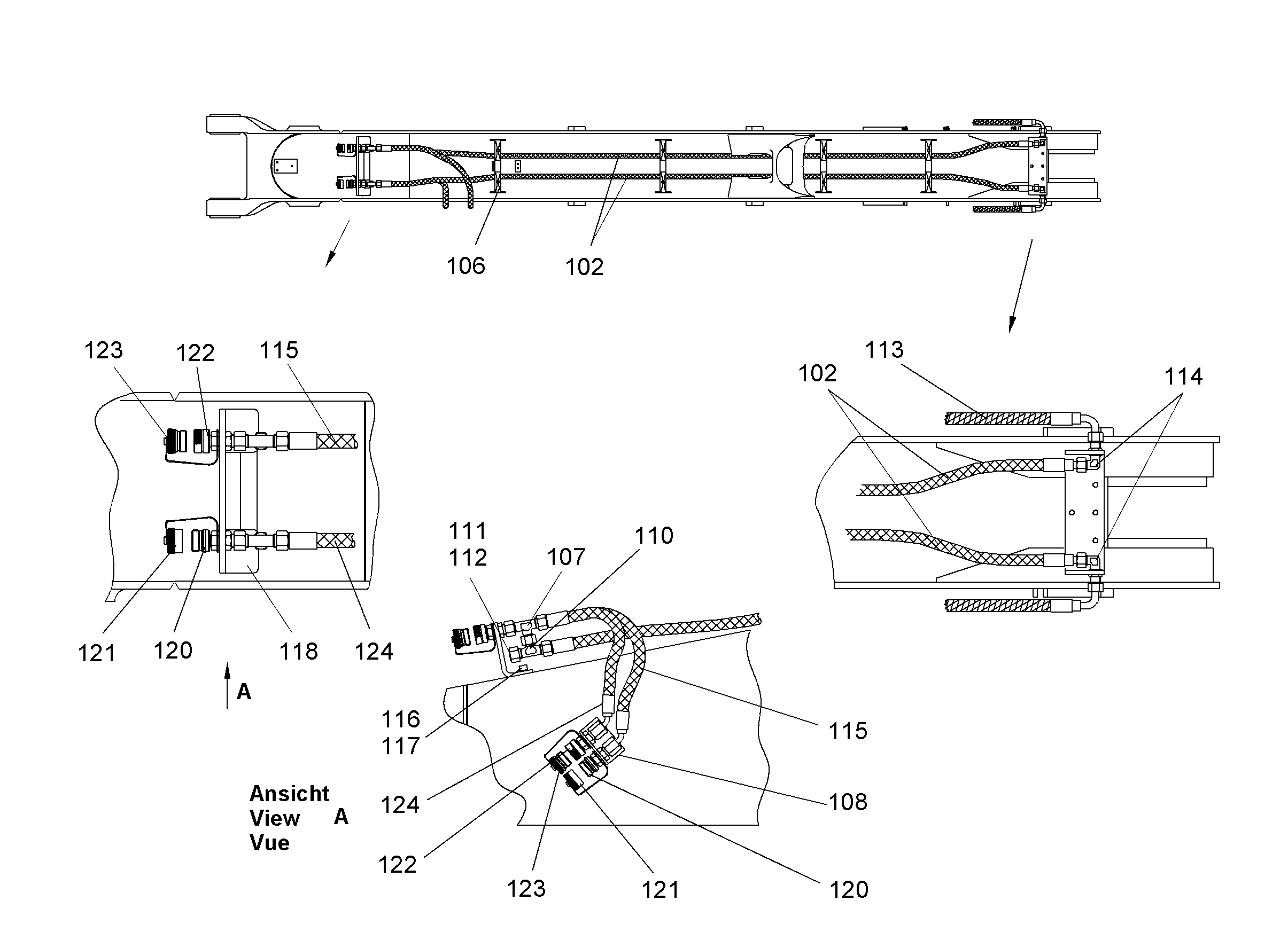 ШЛАНГ 12X3500 10000633 LIEBHERR