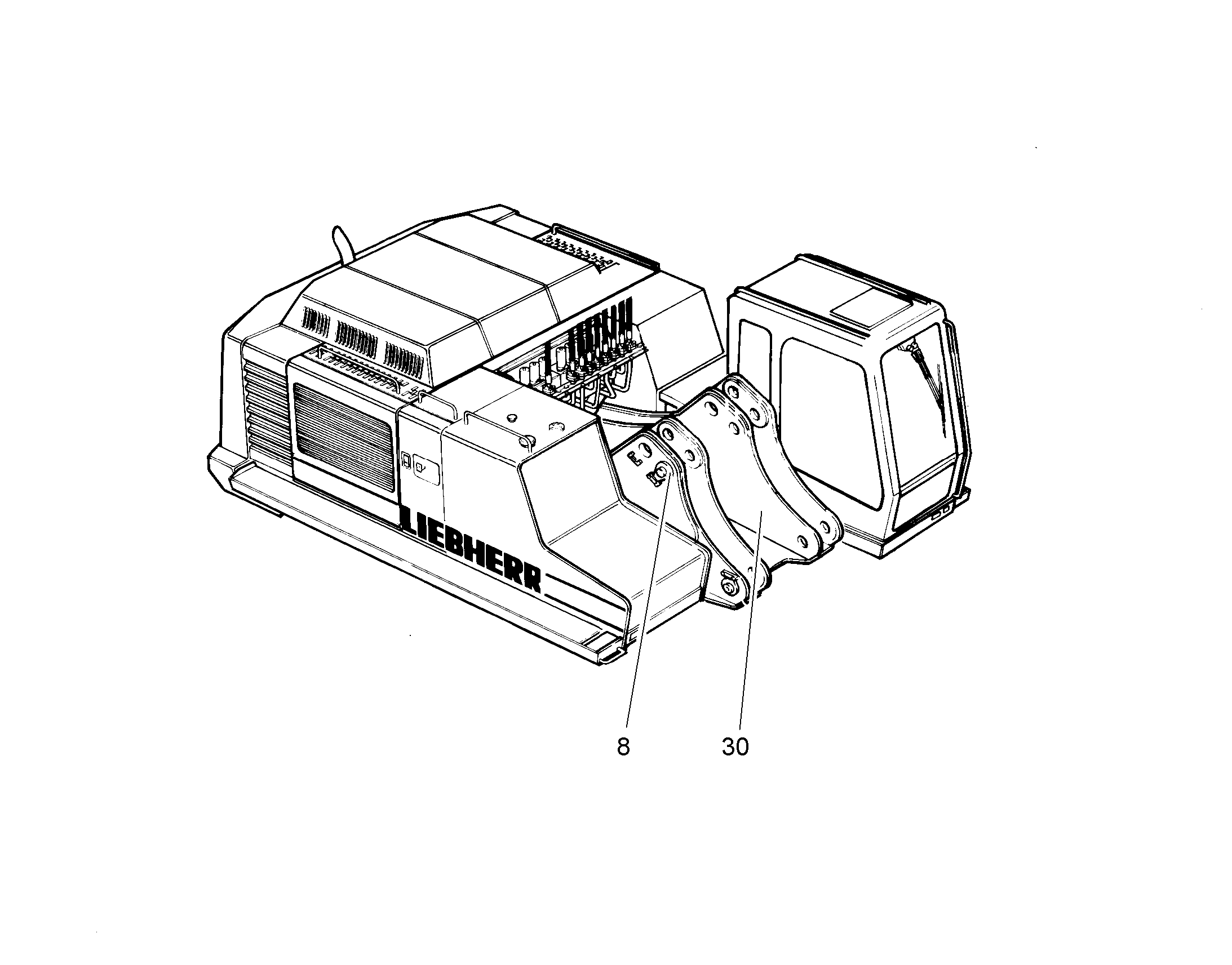 ДЕТАЛИ МОНТАЖНЫЕ ДЛЯ ОБОРУД. 9879593 LIEBHERR